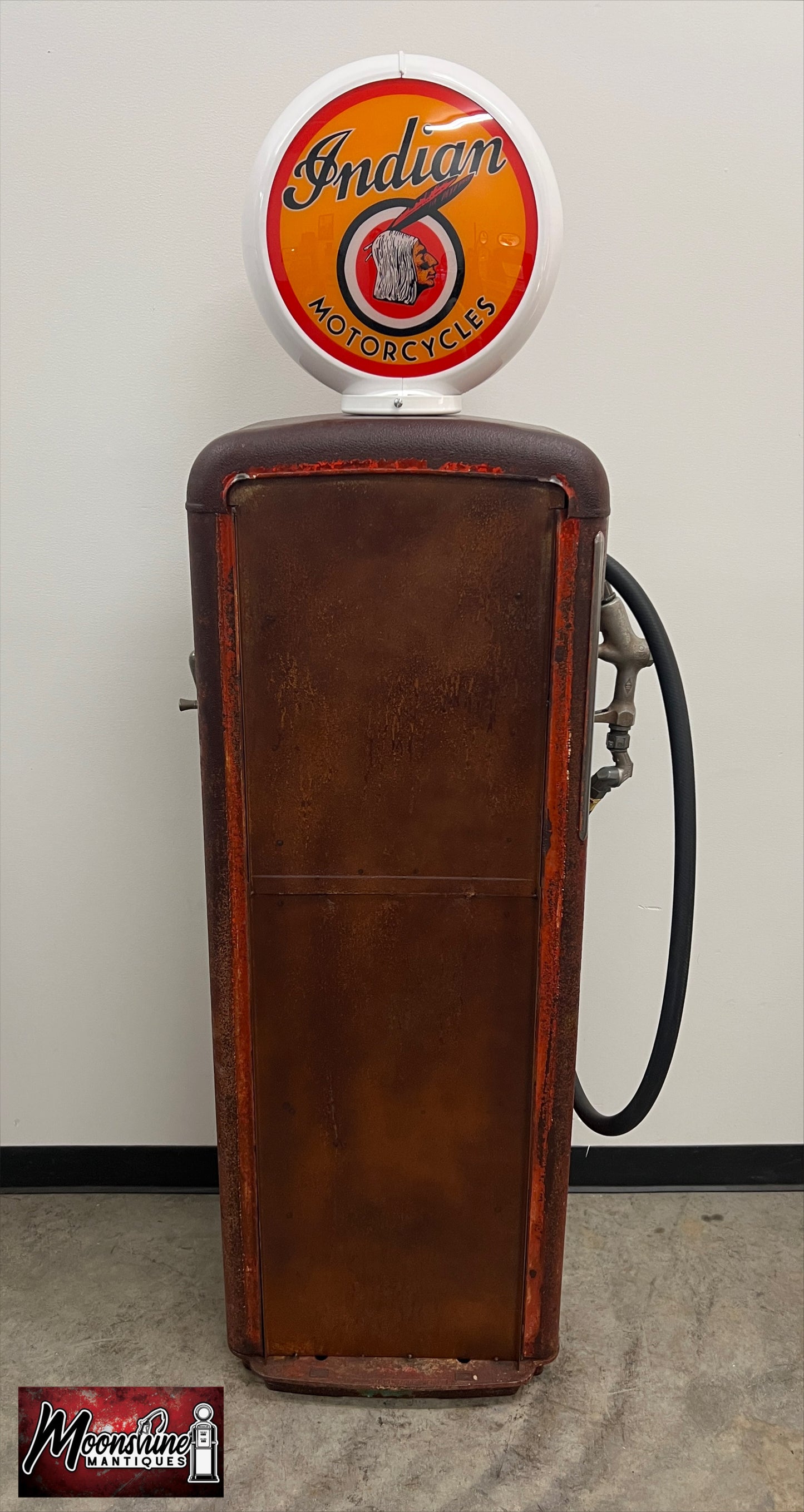 1950’s INDIAN MOTORCYCLES Gilbarco Gas Pump w/ Custom Shelves - Rustoration - Free Shipping!