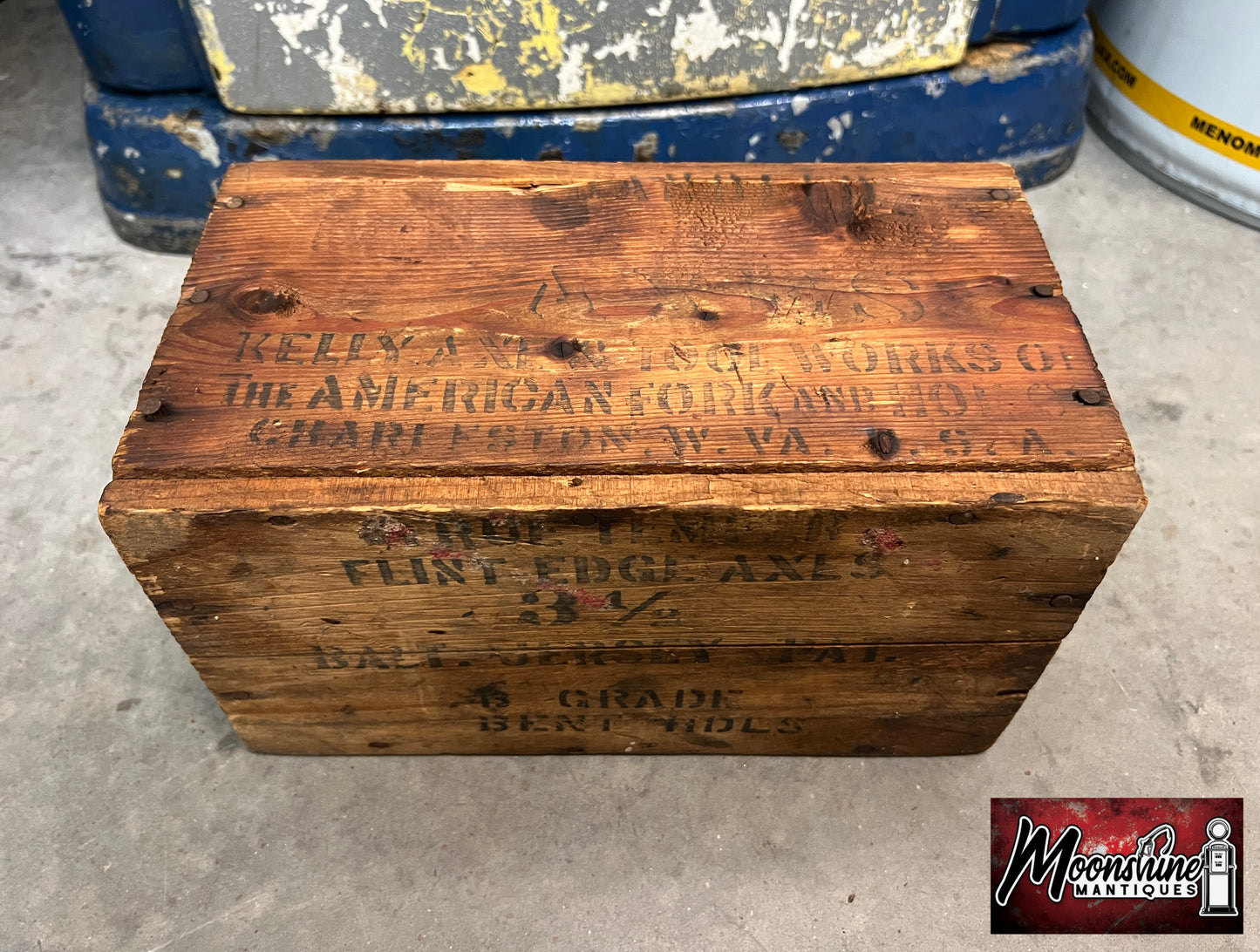 Vtg. Kelly Axe & Tool Co. / True Temper Wooden Shipping Crate - Free Shipping!