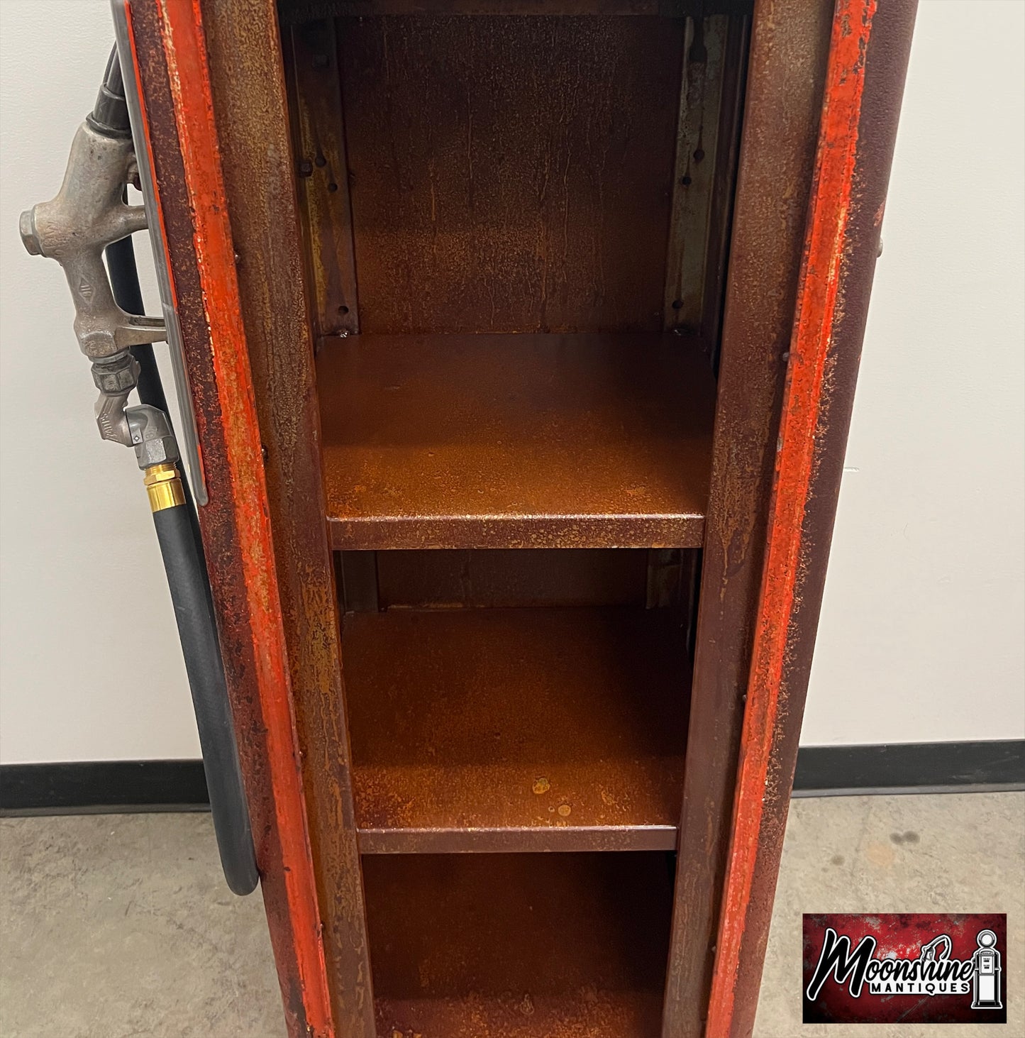1950’s INDIAN MOTORCYCLES Gilbarco Gas Pump w/ Custom Shelves - Rustoration - Free Shipping!