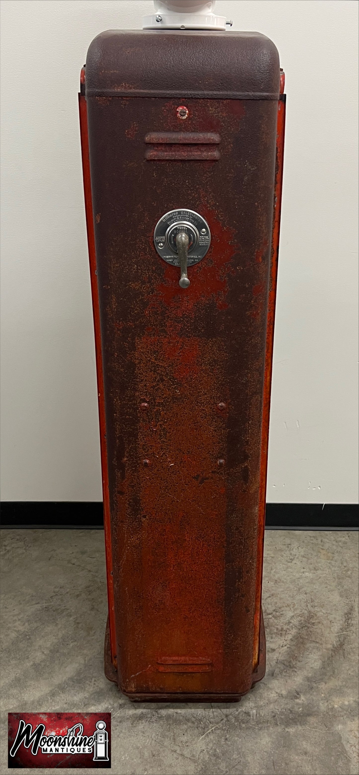 Rustoration 1950’s GOOD GULF GASOLINE Gilbarco Gas Pump w/ Custom Shelves - Free Shipping!