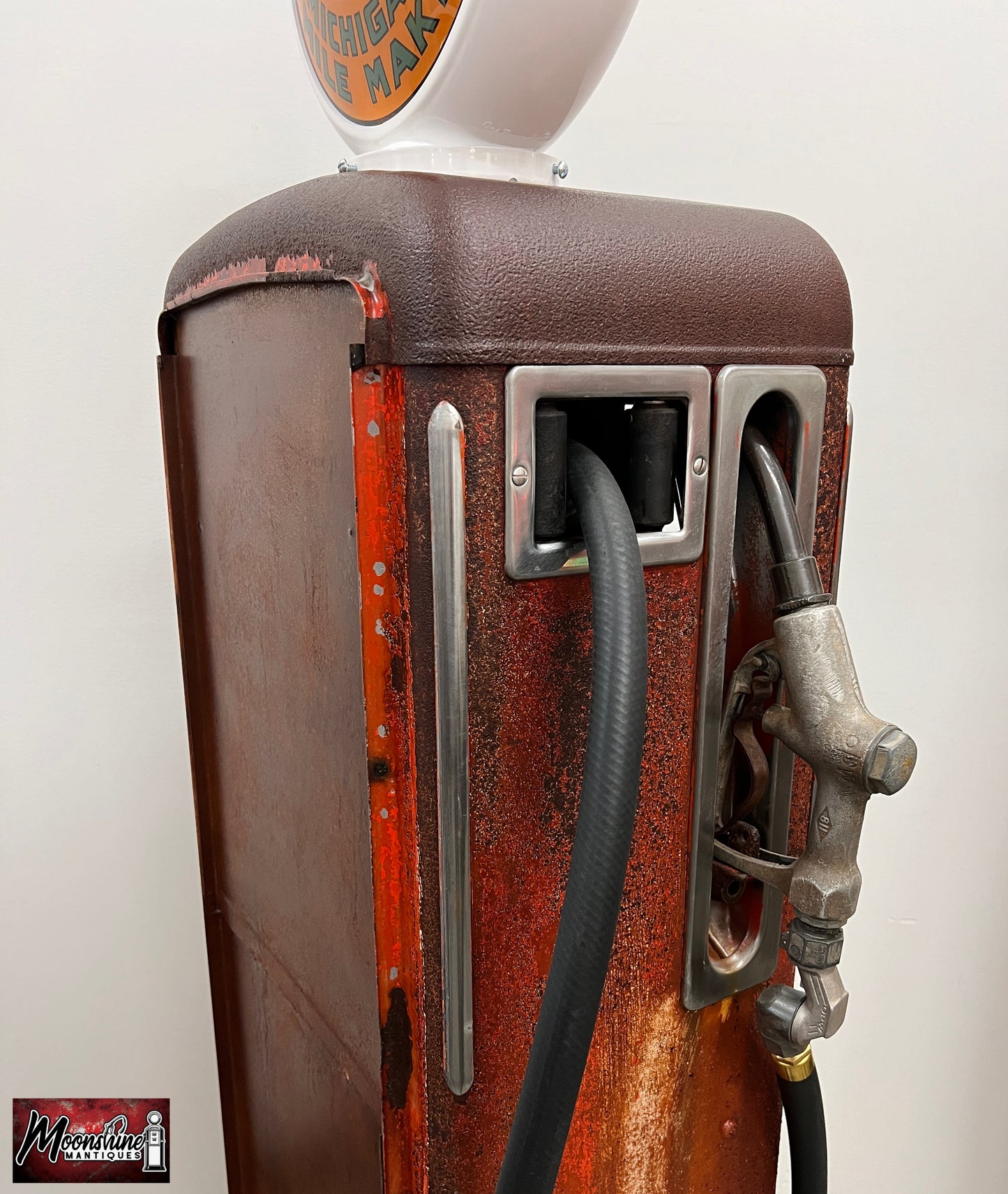Rustoration 1950’s MUSGO GASOLINE Gilbarco Gas Pump w/ Shelves - Free Shipping!