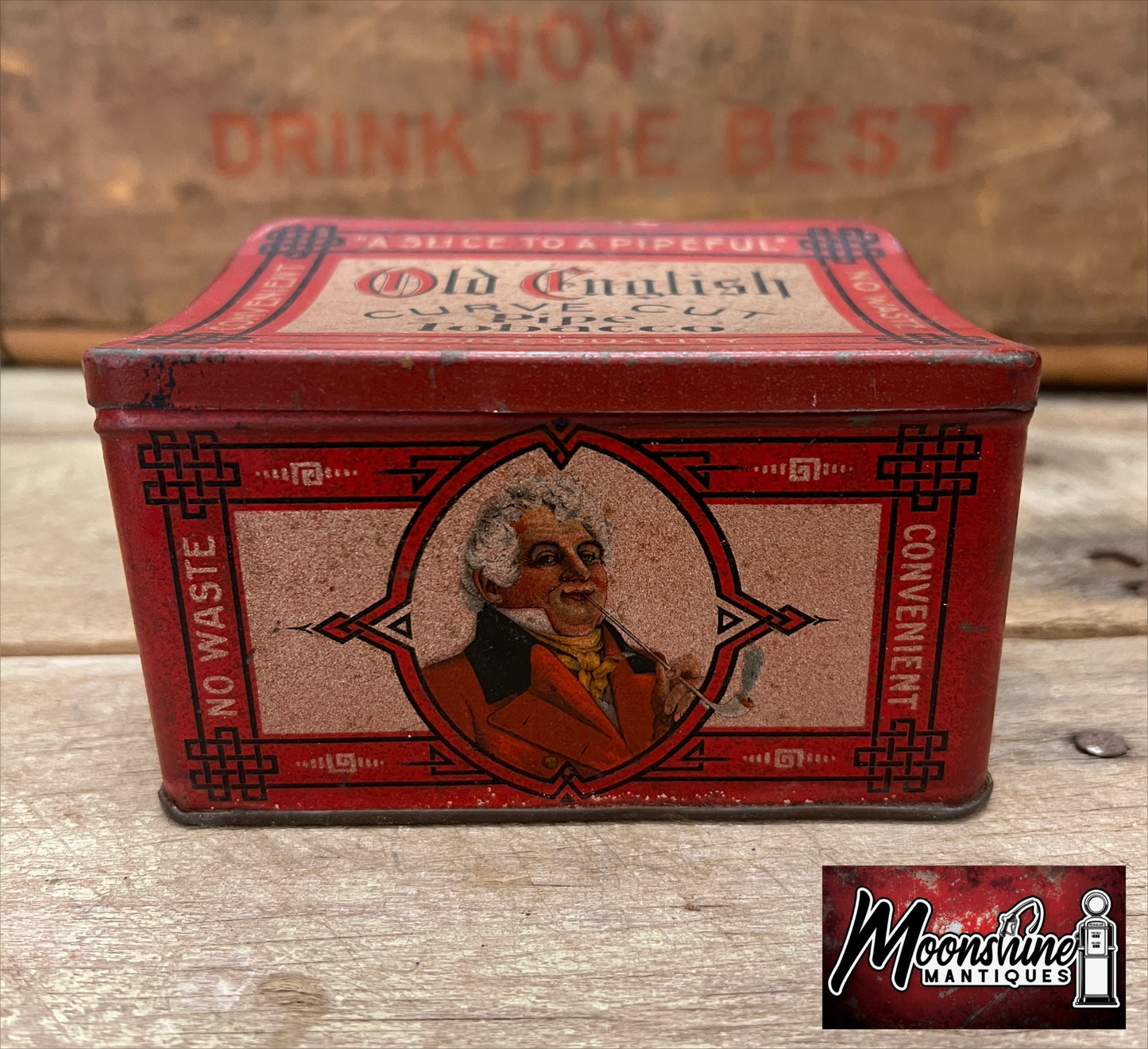 Vtg. OLD ENGLISH Pipe Tobacco Tin - Free Shipping!