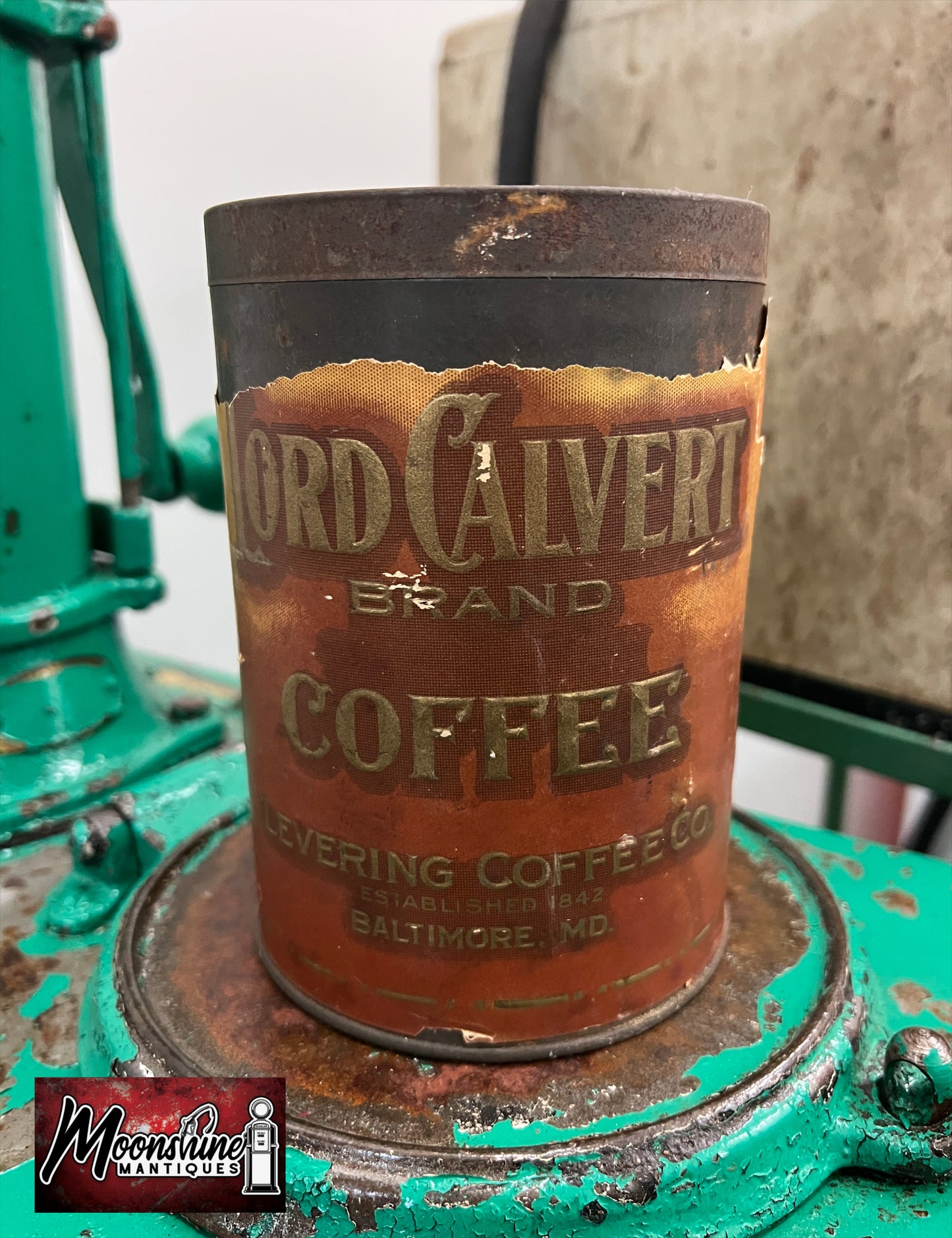 Vtg. LORD CALVERT Coffee Tin Can - Free Shipping!