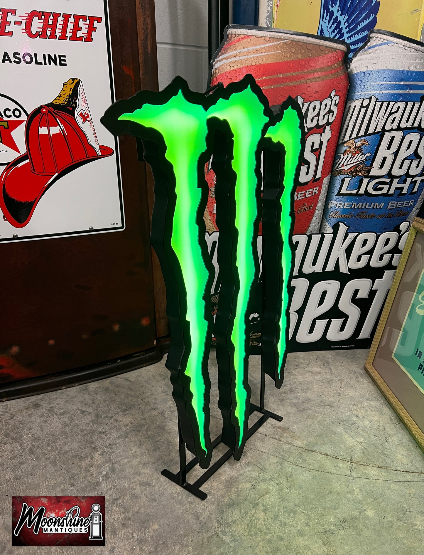 Monster Energy Lighted Promotional Sign - Free Shipping!