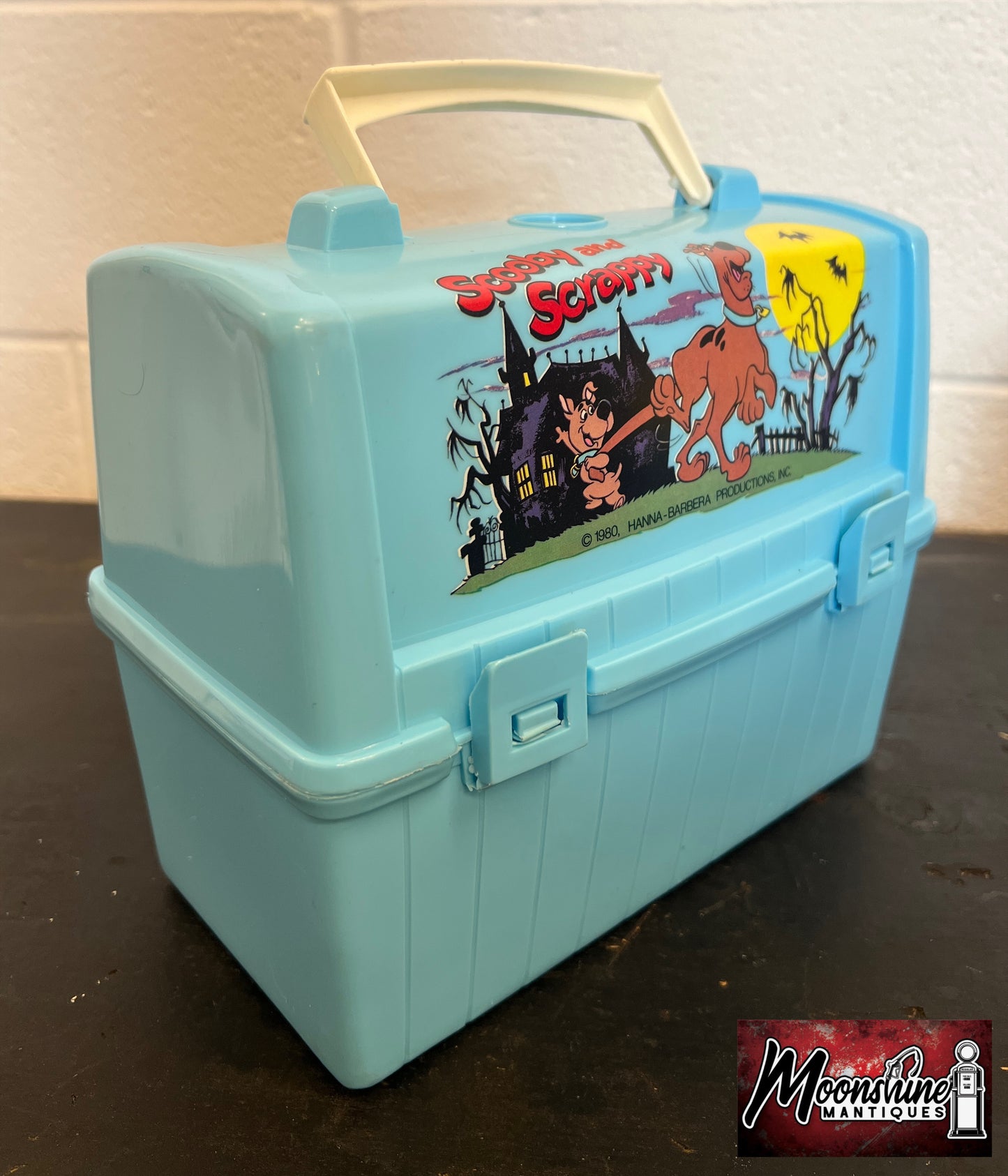 Vtg. 1980 Hannah-Barbera Scooby Doo /  The Flintstones Lunch Box w/ Thermos - Free Shipping!