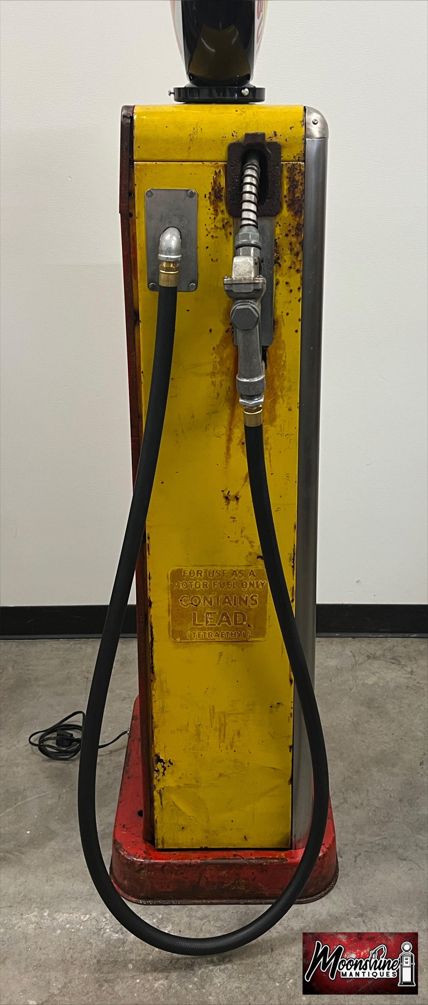 Rustoration 1940’s HOT ROD GASOLINE Bowser Gas Pump w/ Shelves - Mancave Decor - Free Shipping!