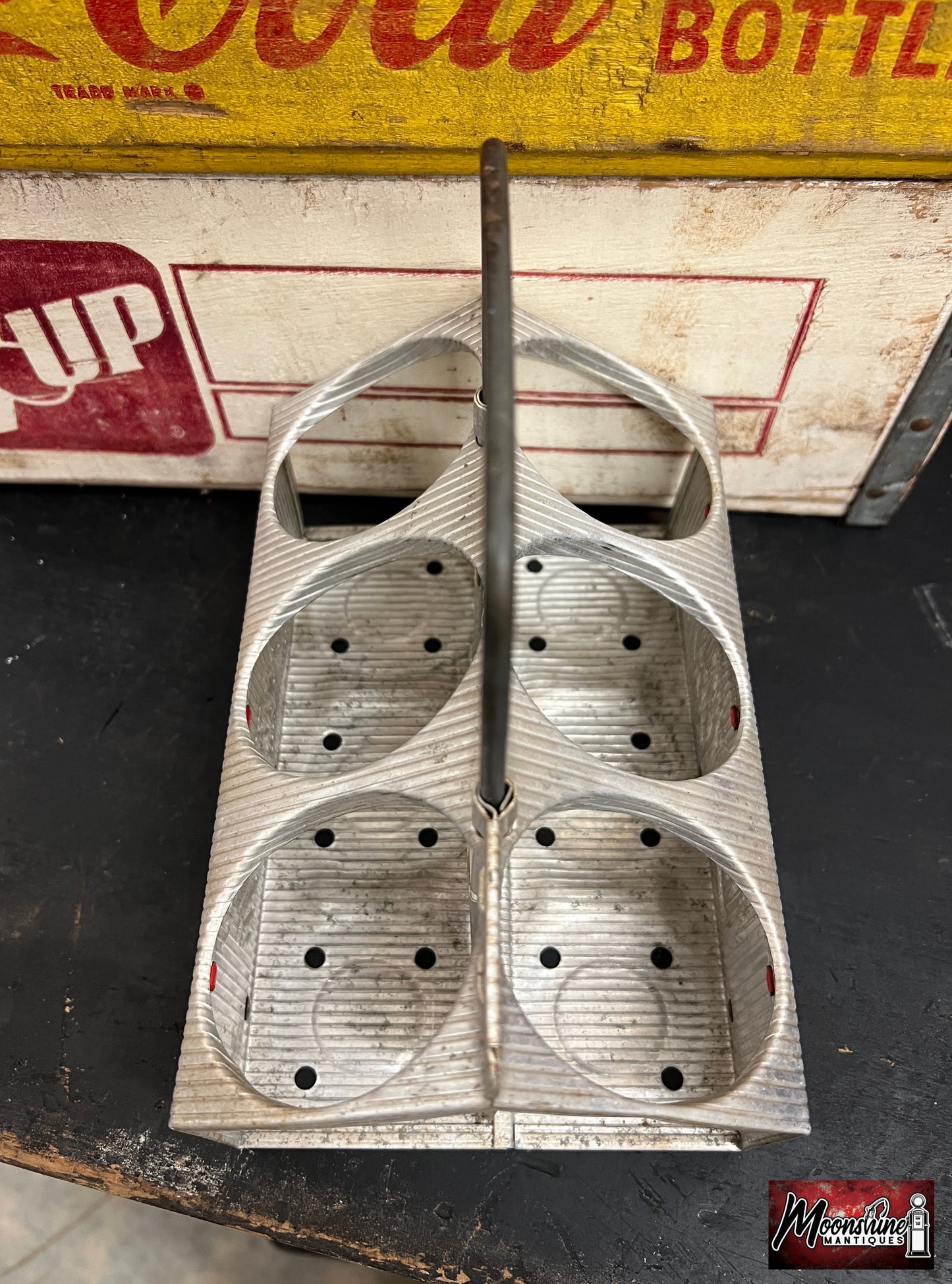 Vtg. 1950s Coca-Cola Aluminum 6 Pack Bottle Carrier - Free Shipping!