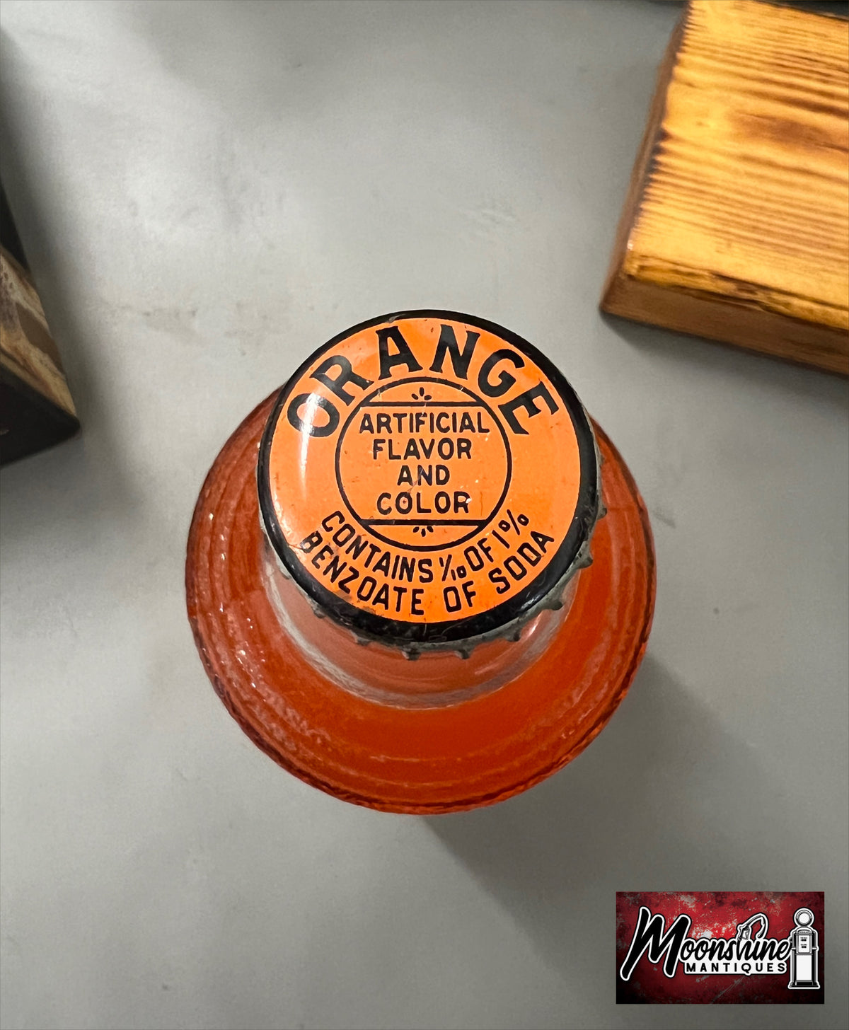 Vtg. SUN SPOT Orange Soda Bottle - Atlanta GA 1938 ACL - Free Shipping!