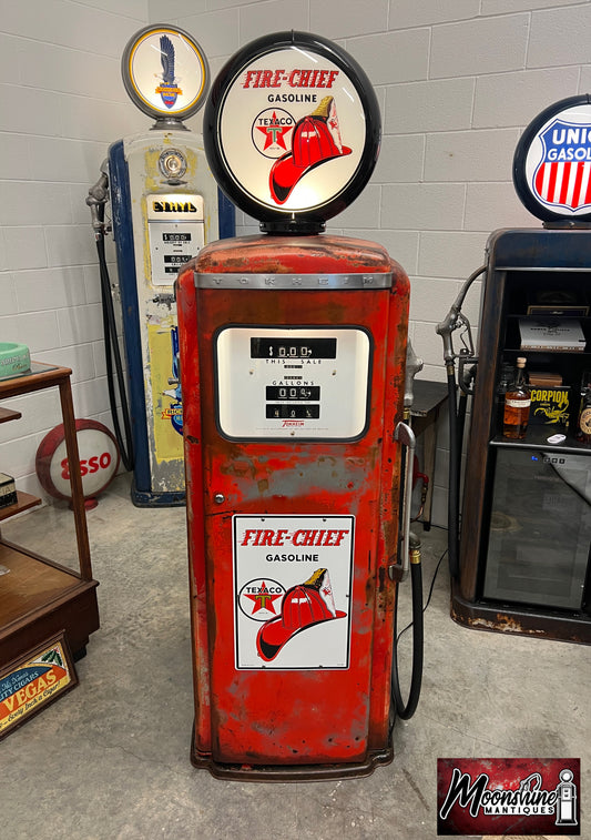 Rustoration 1950’s TEXACO Fire Chief Tokheim 300 Gas Pump - Shipping Available!