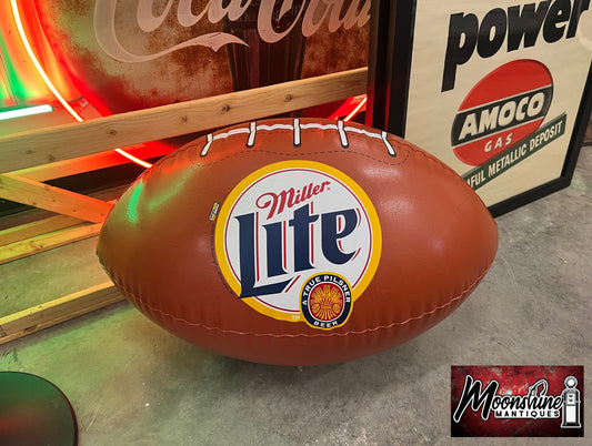 Vtg. MILLER LITE Beer 24" Inflatable NFL Football - Free Shipping!