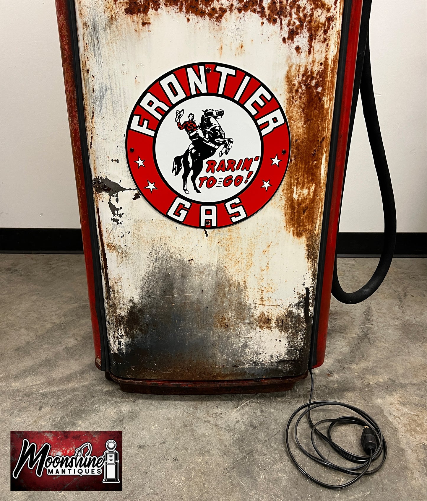 1950’s FRONTIER GASOLINE Gilbarco Gas Pump - Rustoration - Shipping Available!