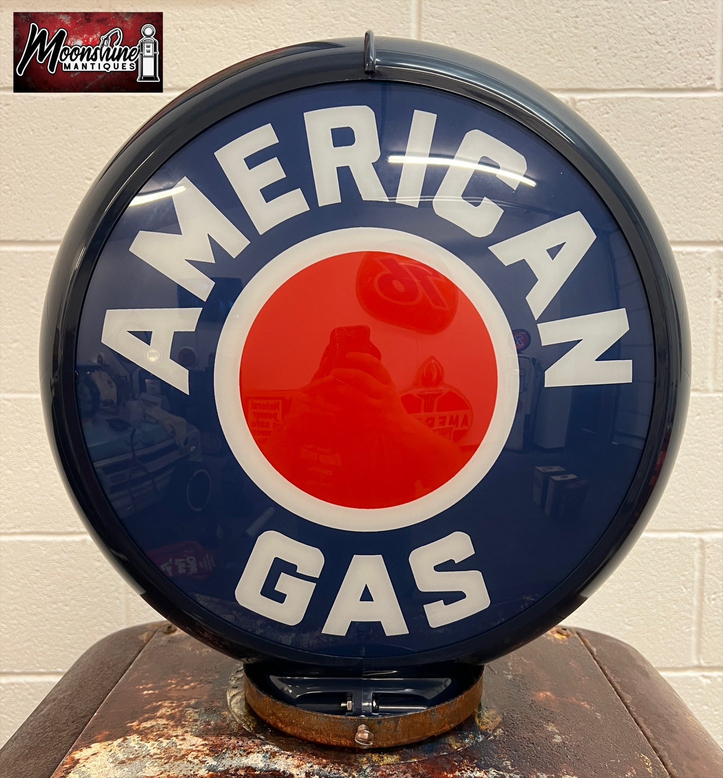 Rustoration 1940s AMERICAN GAS Gilbarco Gas Pump w/ Shelves - Mancave Decor - Free Shipping!