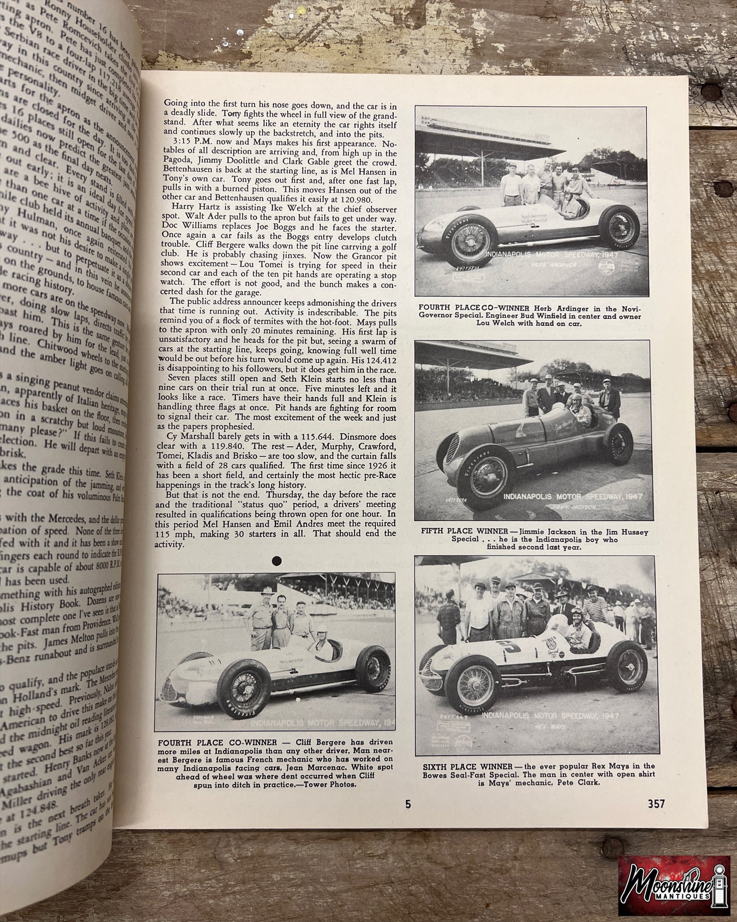 Floyd Clymer's 1947 Indianapolis 500 Race Yearbook - Free Shipping!