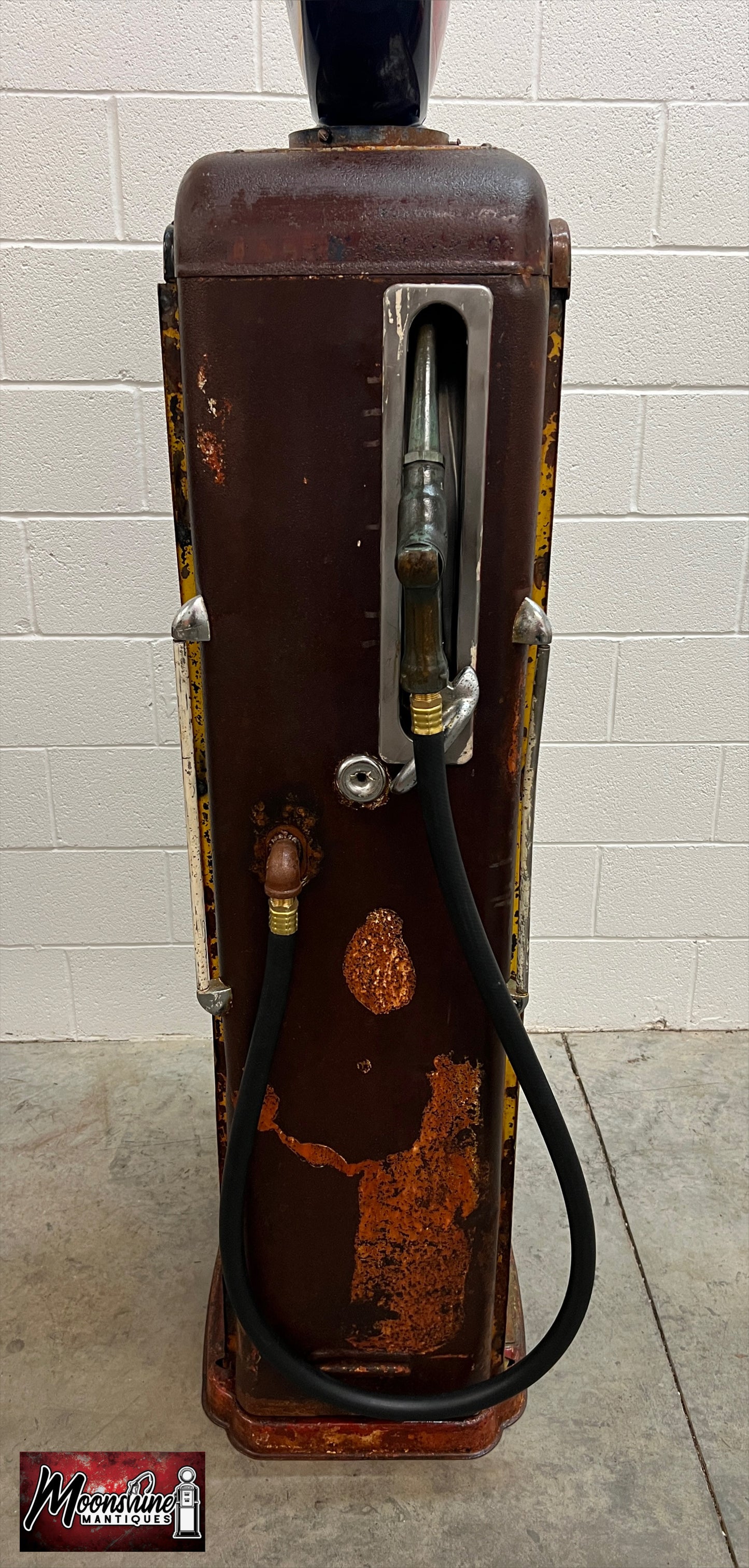 Rustoration 1940s INDIAN MOTORCYCLE Gilbarco Gas Pump w/ Shelves - Mancave Decor - Free Shipping!