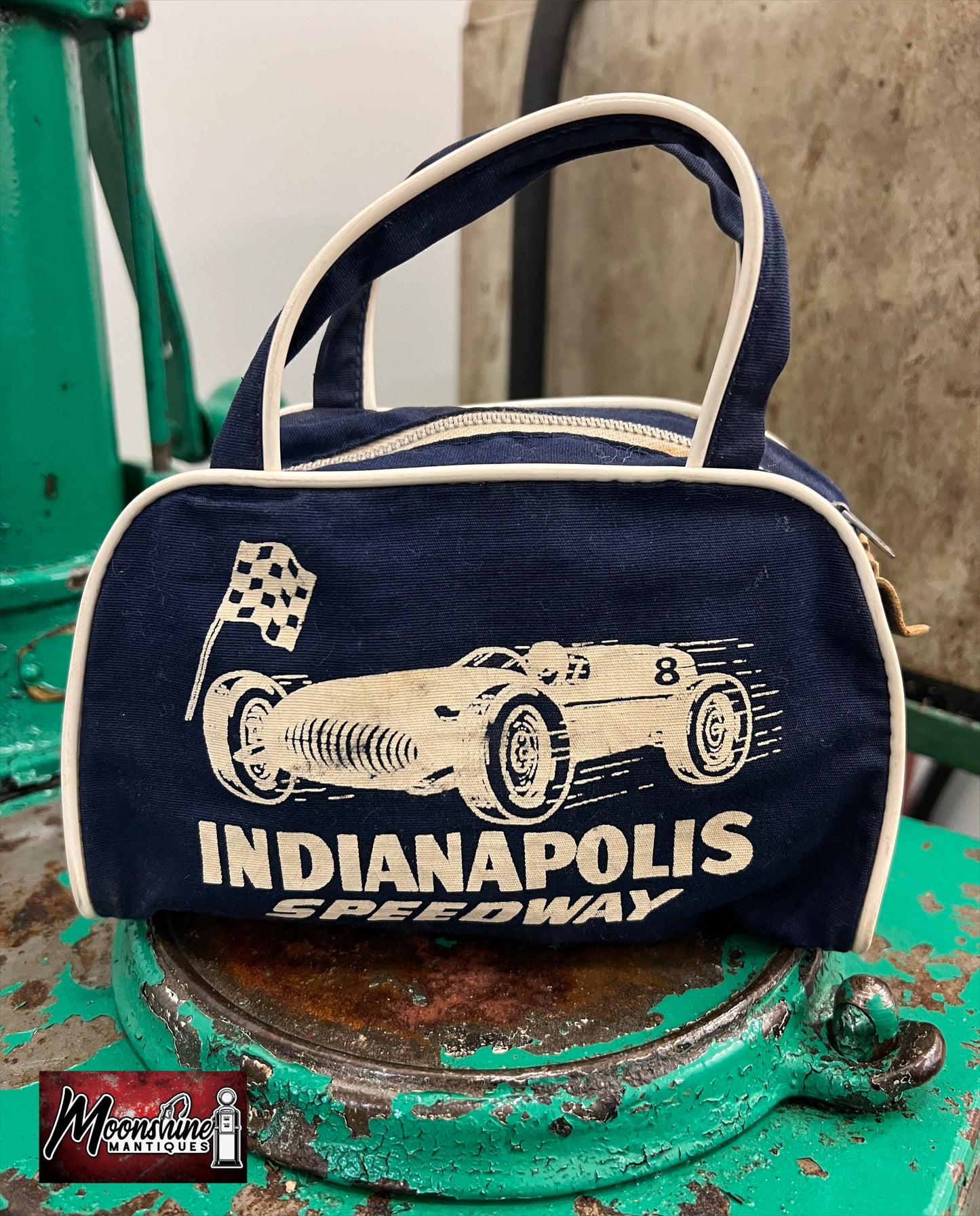 Vtg. INDIANAPOLIS SPEEDWAY Gift Shop Novelty Purse / Bag - Free Shipping!