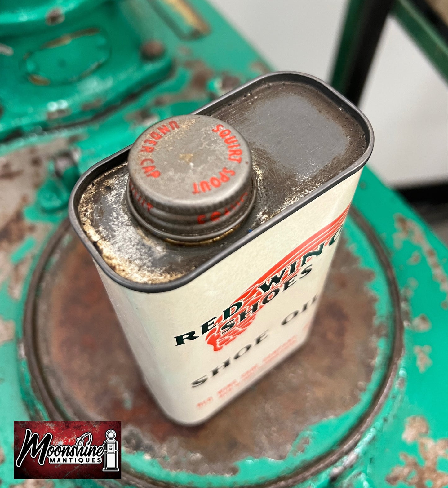 Vtg. RED WING SHOES Oil Can - Free Shipping!