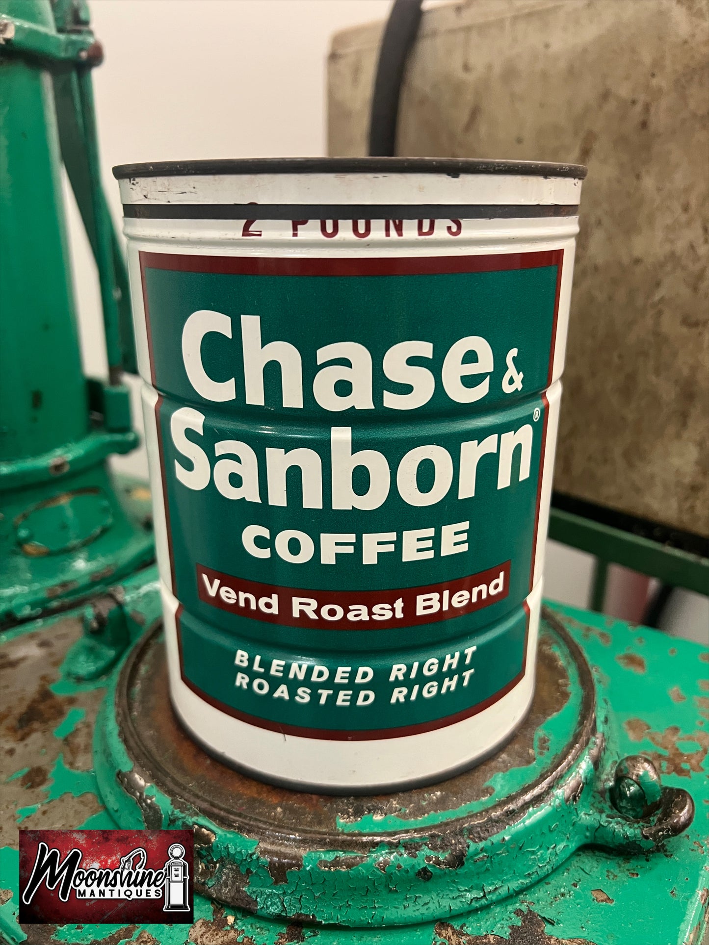Vtg. CHASE & SANBORN Coffee Tin Can - Free Shipping!