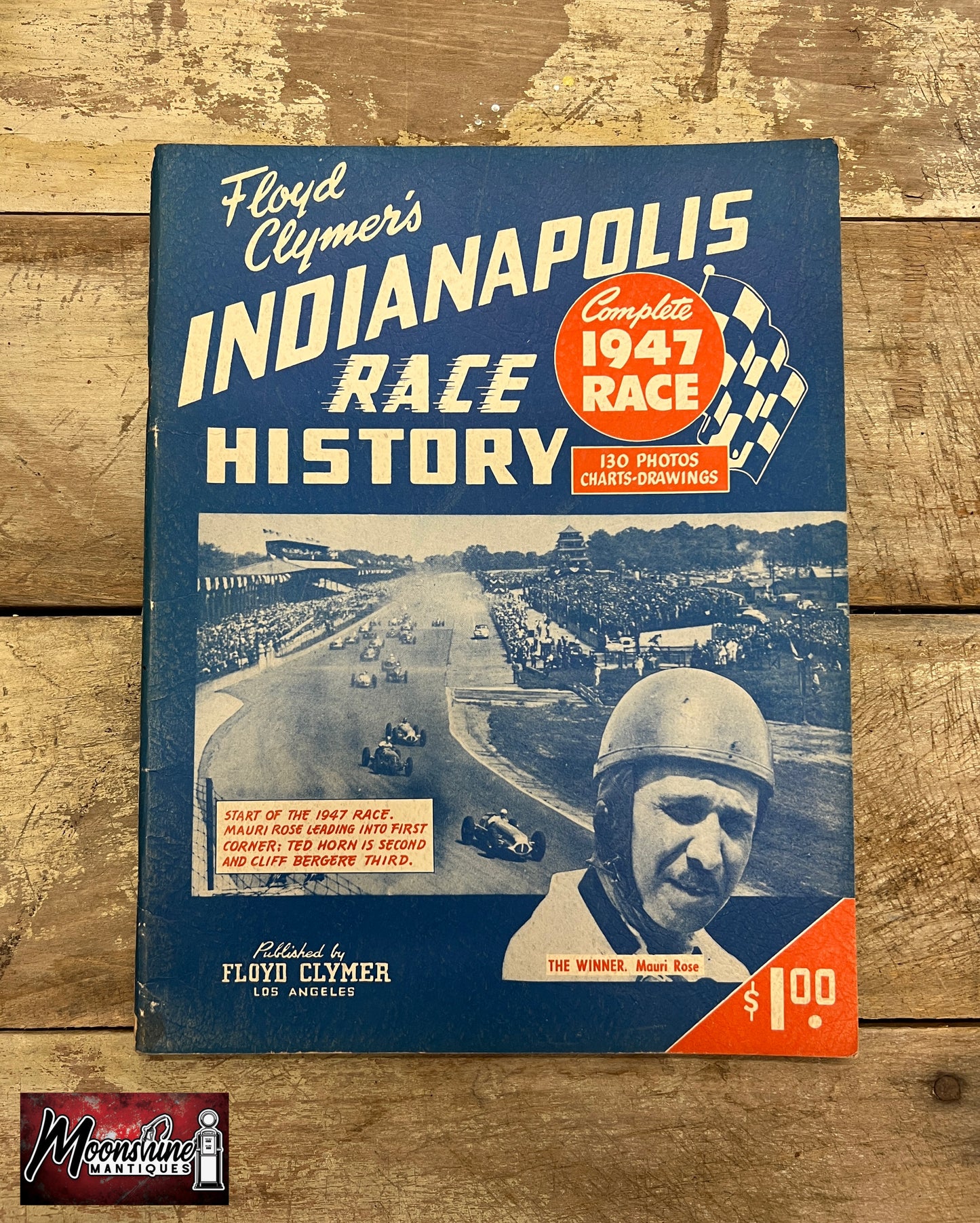 Floyd Clymer's 1947 Indianapolis 500 Race Yearbook - Free Shipping!