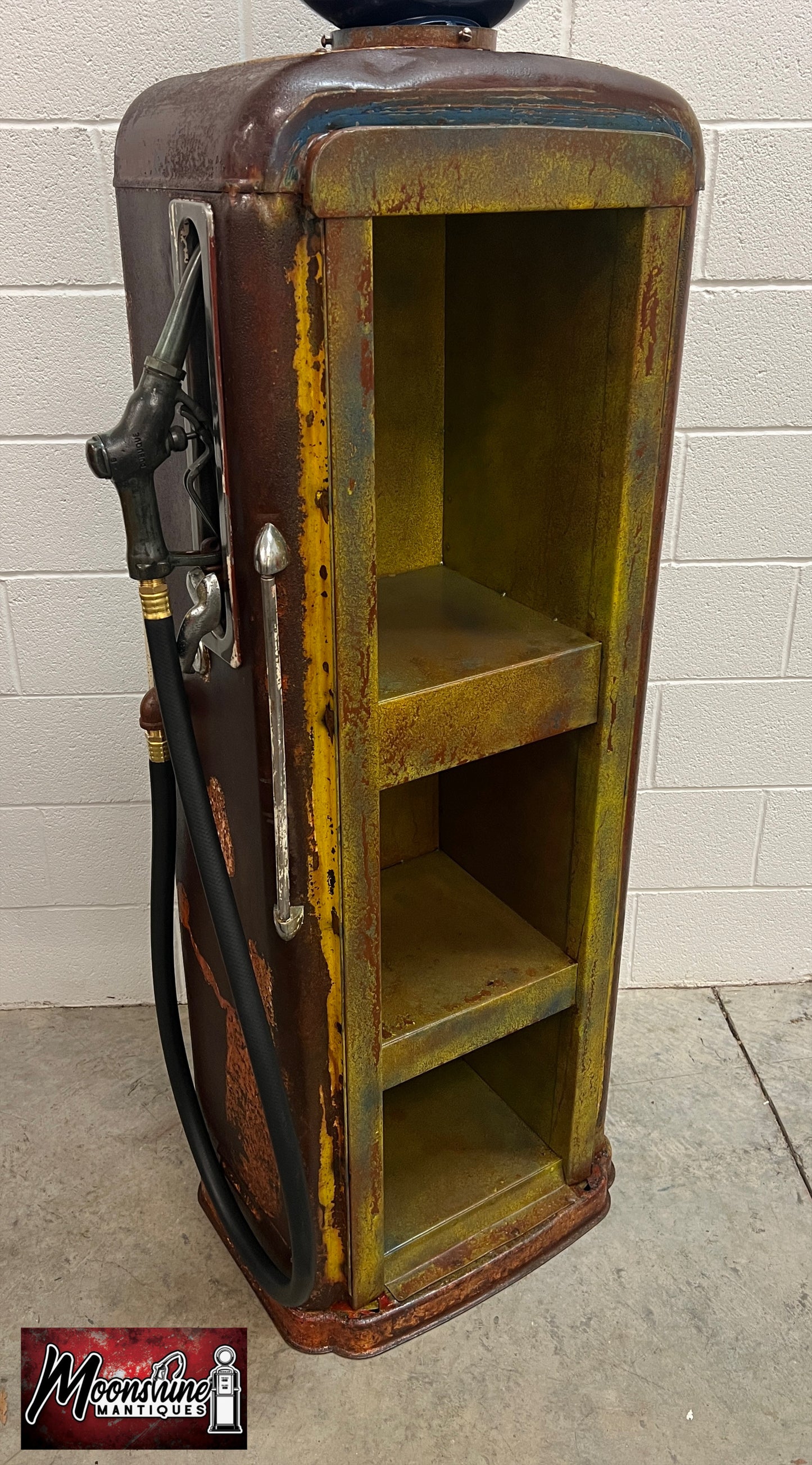 Rustoration 1940’s SUNOCO DYNAFUEL Gilbarco Gas Pump w/ Shelves - Mancave Decor - Free Shipping!