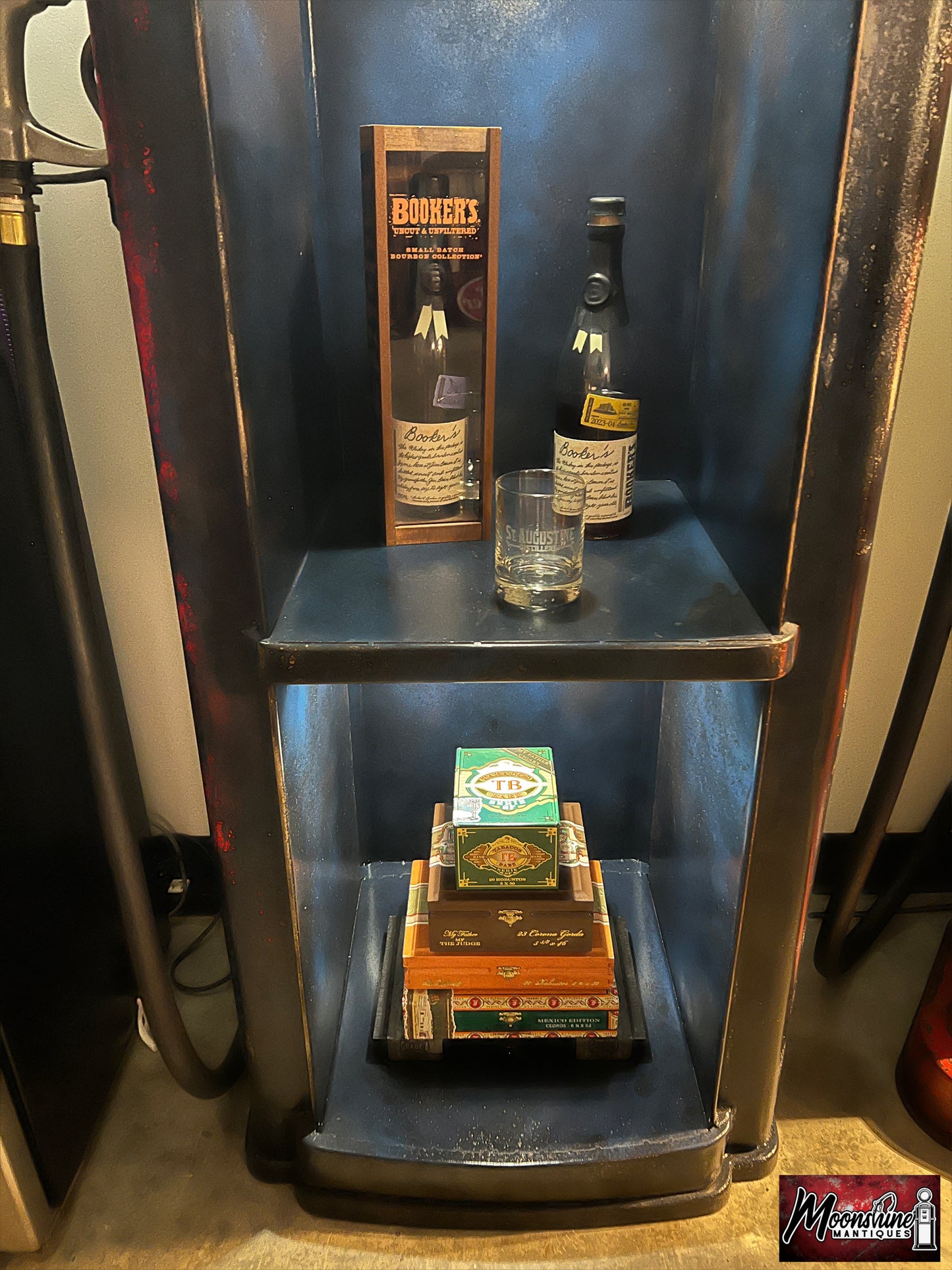 Rustoration 1950’s CHEVRON GASOLINE Tokheim Gas Pump w/ Shelves - Shipping Available!