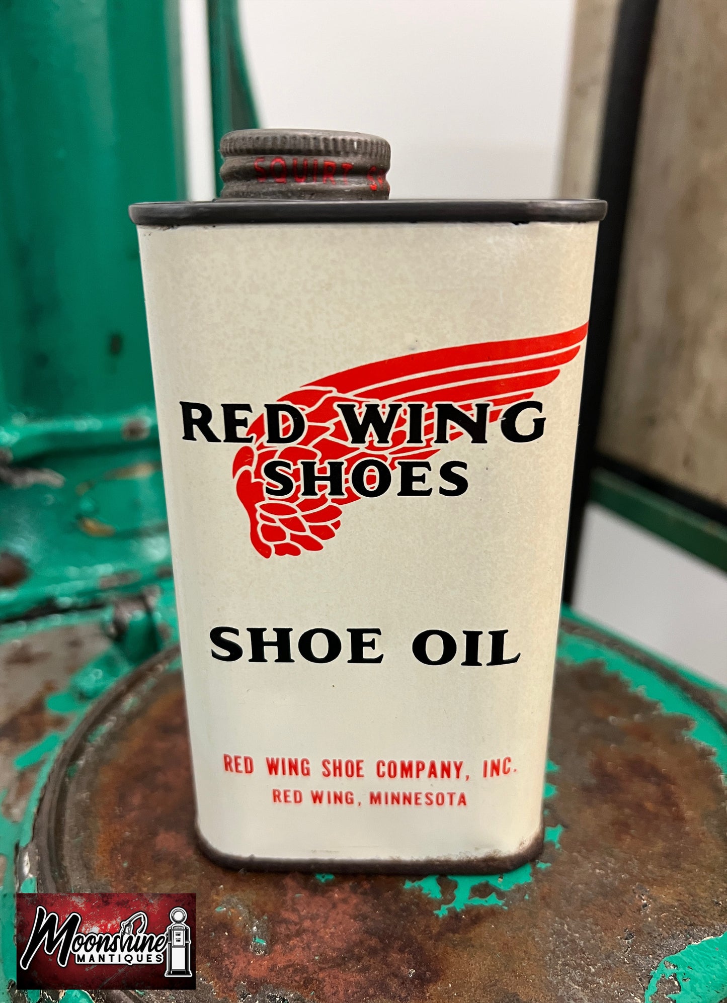 Vtg. RED WING SHOES Oil Can - Free Shipping!