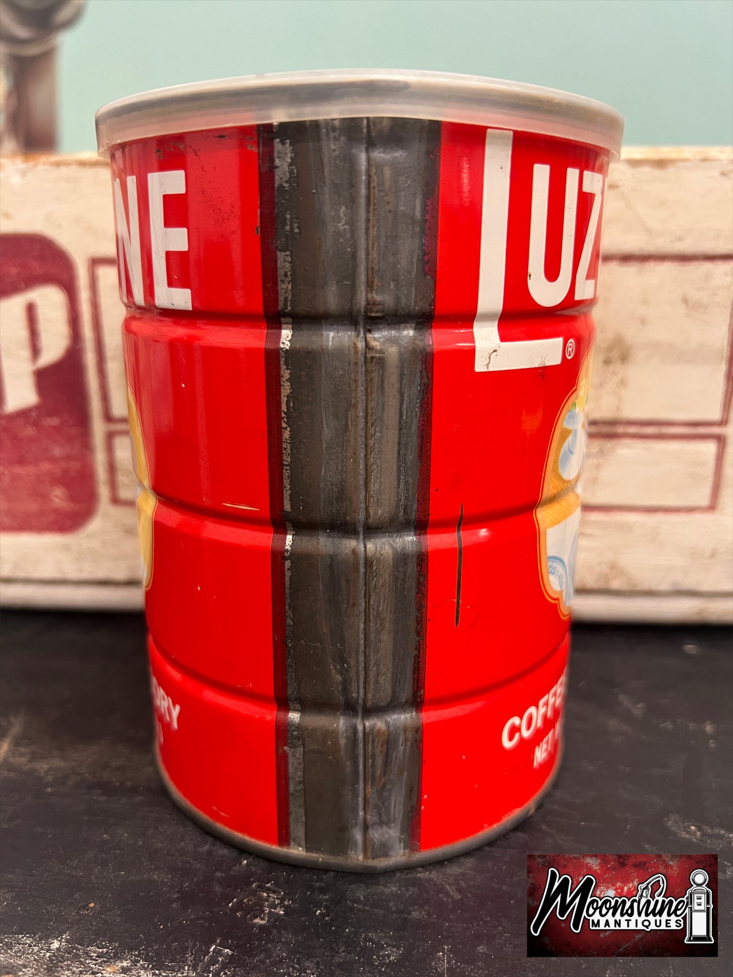 Vtg. LUZIANNE COFFEE Tin Can - Free Shipping!