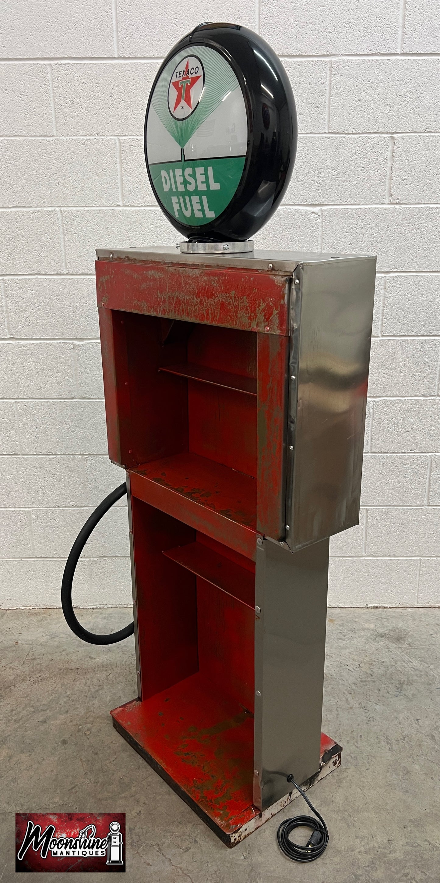 Rustoration 1960’s TEXACO DIESEL Gilbarco Gas Pump w/ Shelves - Mancave Decor - Free Shipping!