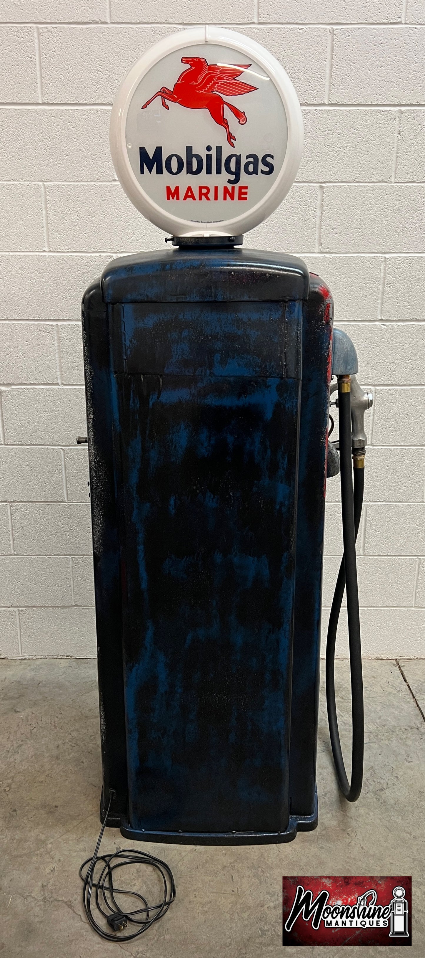Rustoration 1950’s MOBIL MARINE Tokheim Gas Pump w/ Shelves - Mancave Decor - Shipping Available!