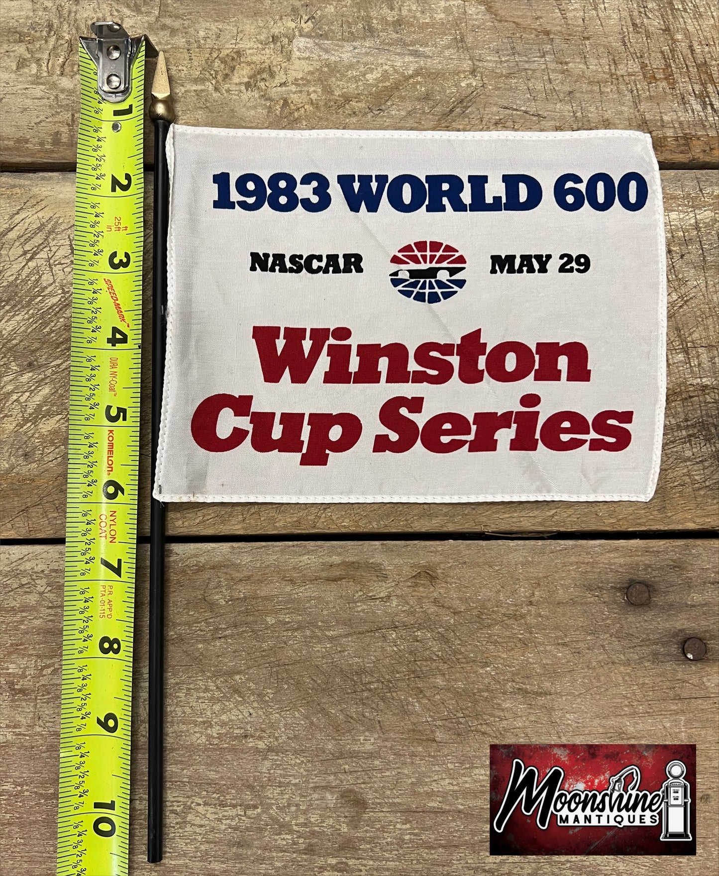 1983 WORLD 600 NASCAR Winston Cup Series Race Flag - Charlotte Motor Speedway - Free Shipping!