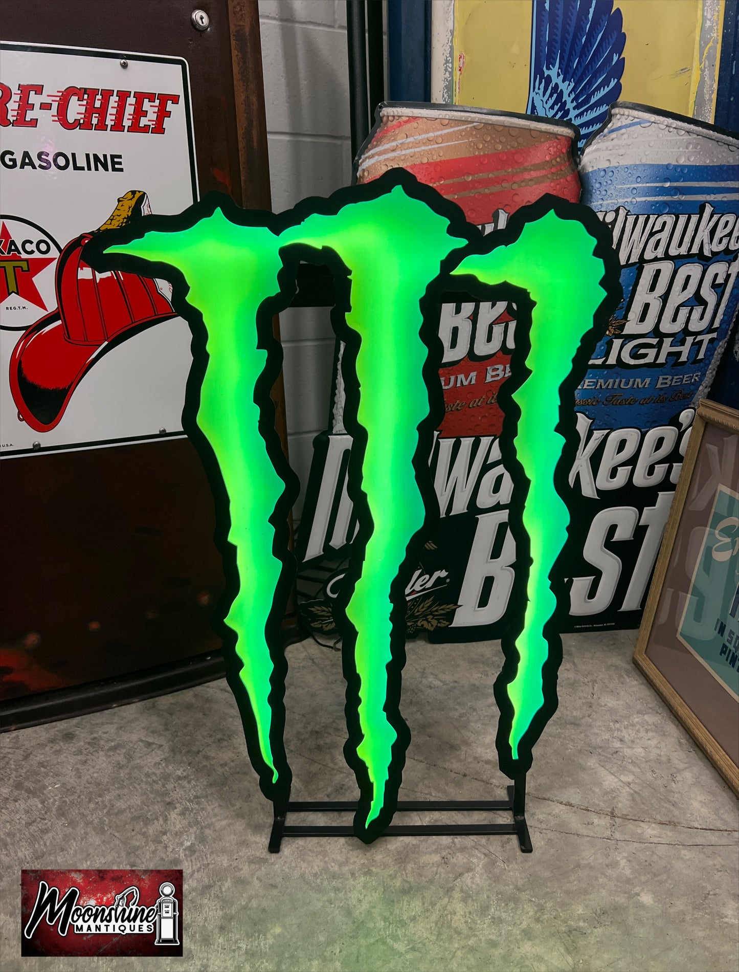 Monster Energy Lighted Promotional Sign - Free Shipping!