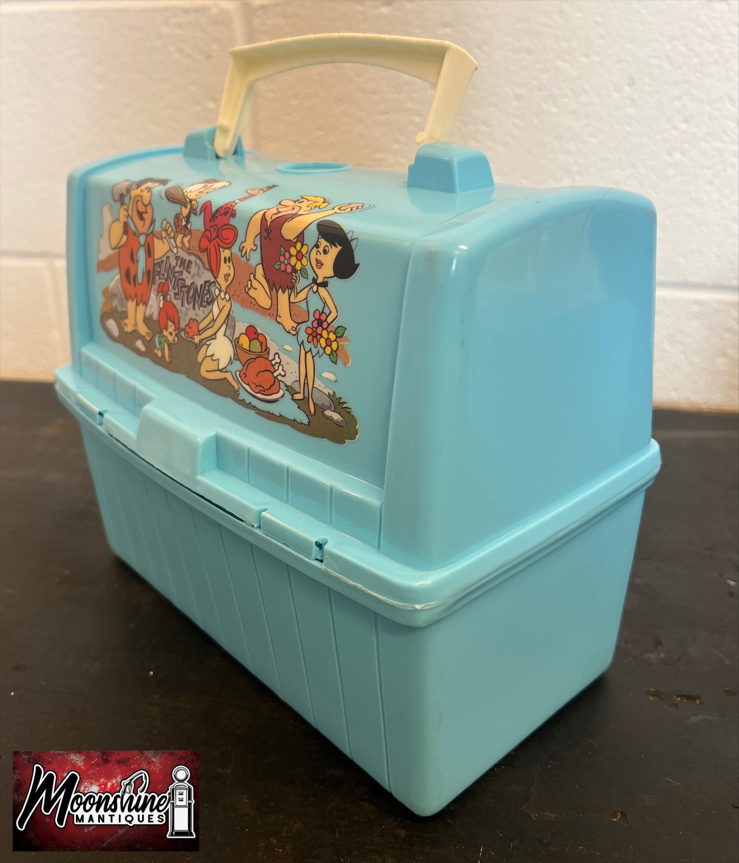 Vtg. 1980 Hannah-Barbera Scooby Doo /  The Flintstones Lunch Box w/ Thermos - Free Shipping!