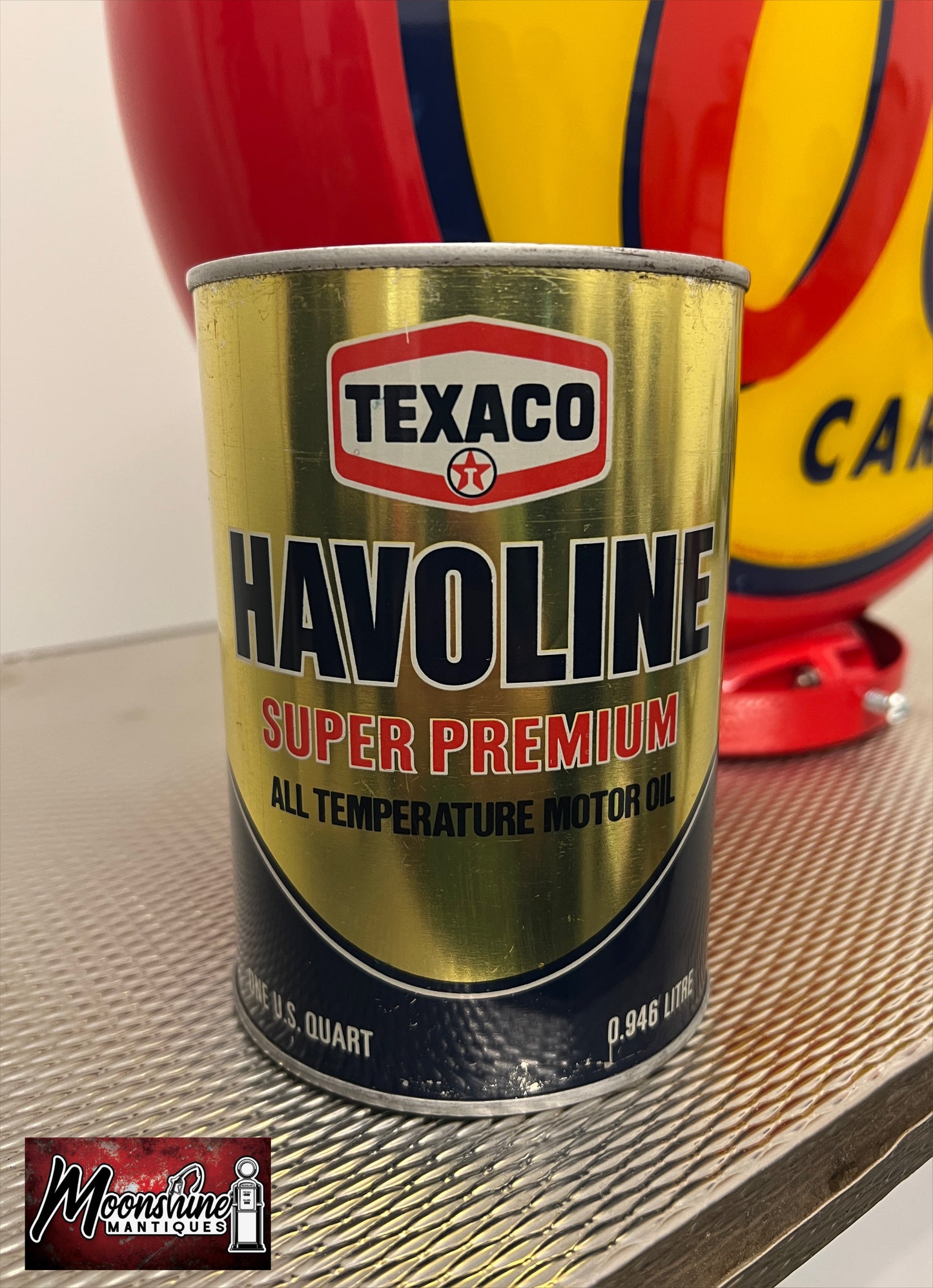 1970’s TEXACO Havoline Motor Oil Can 1 qt. - Free Shipping!