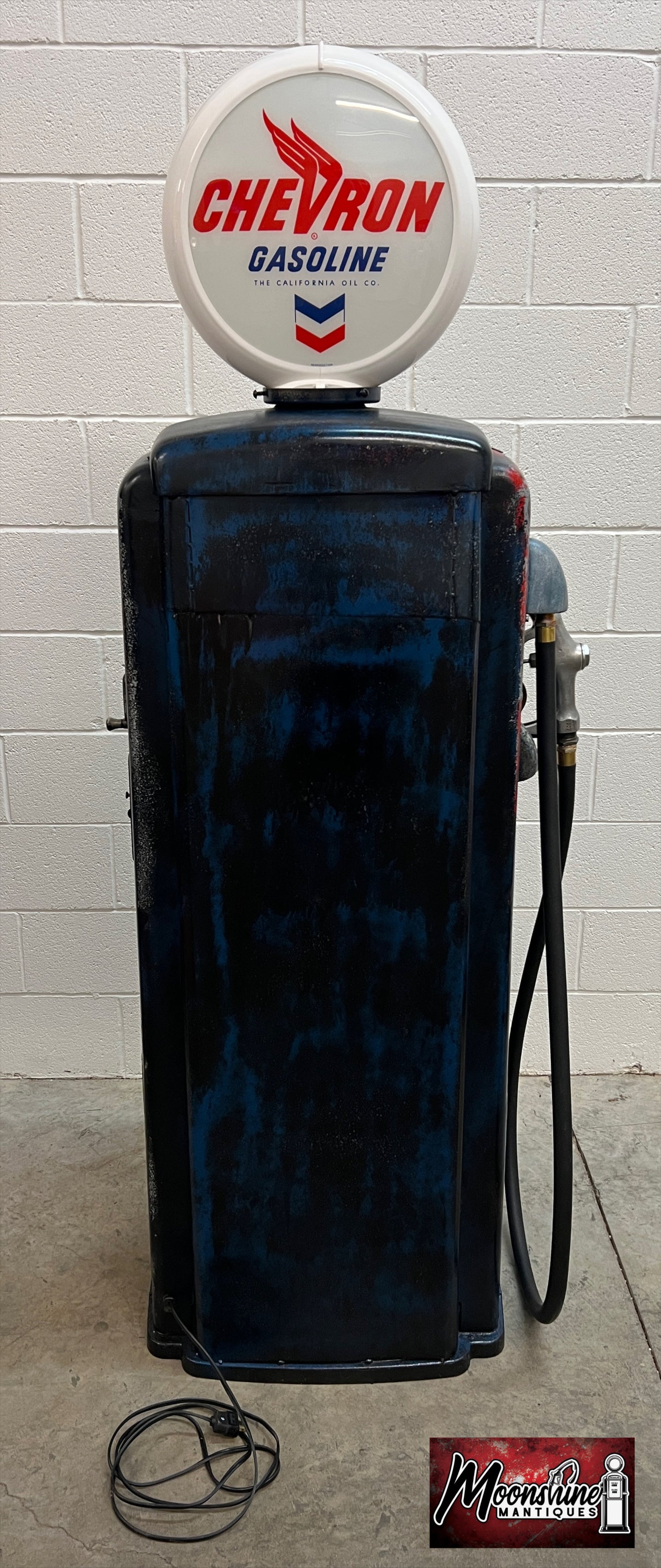 Rustoration 1950’s CHEVRON GASOLINE Tokheim Gas Pump w/ Shelves - Shipping Available!