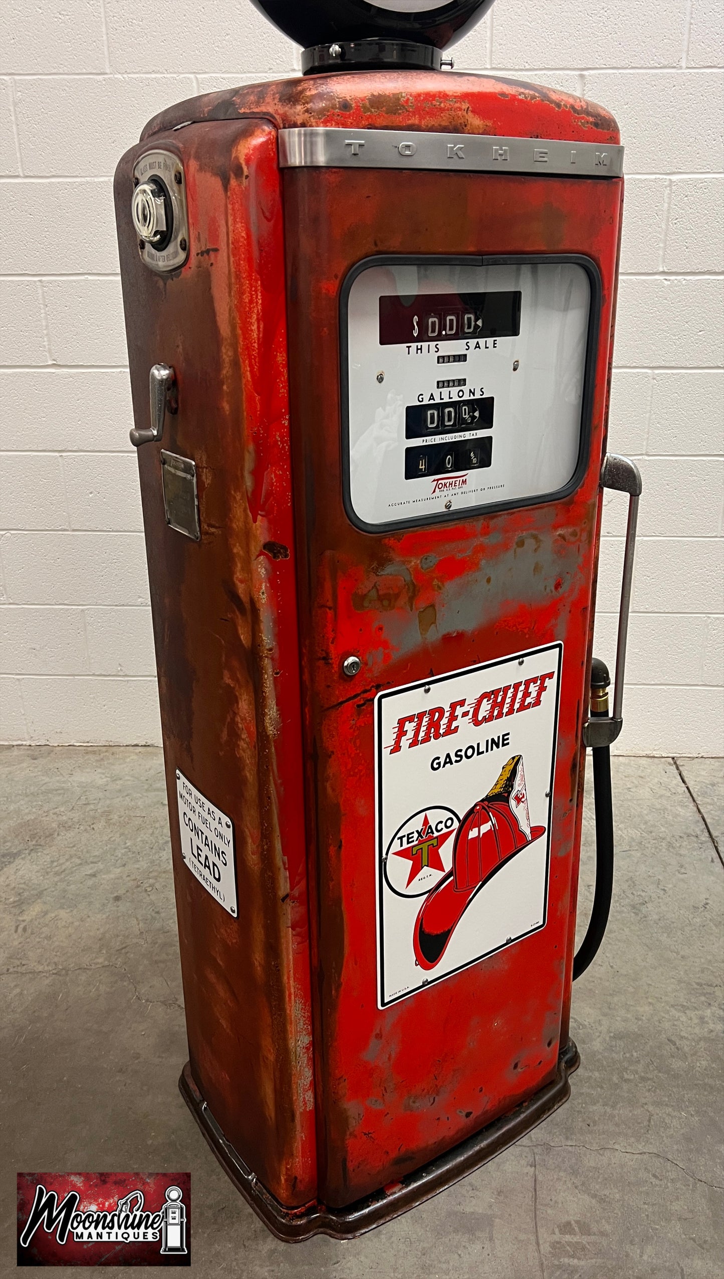 Rustoration 1950’s TEXACO Fire Chief Tokheim 300 Gas Pump - Shipping Available!