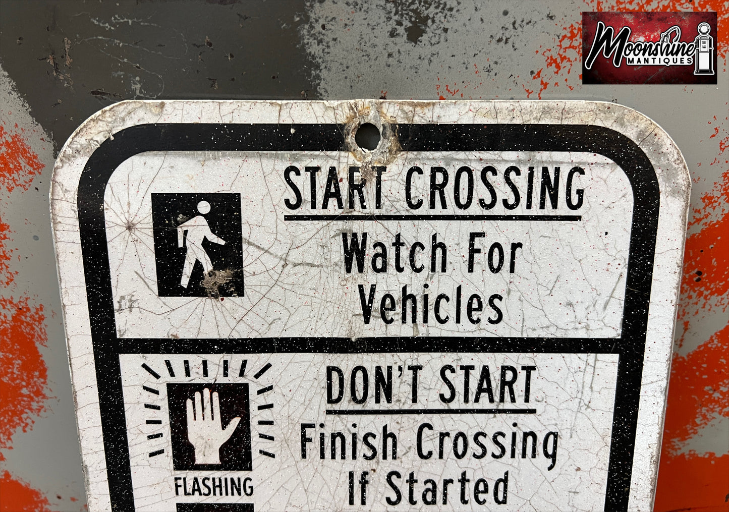 Vtg. Crosswalk Street Sign - Free Shipping!