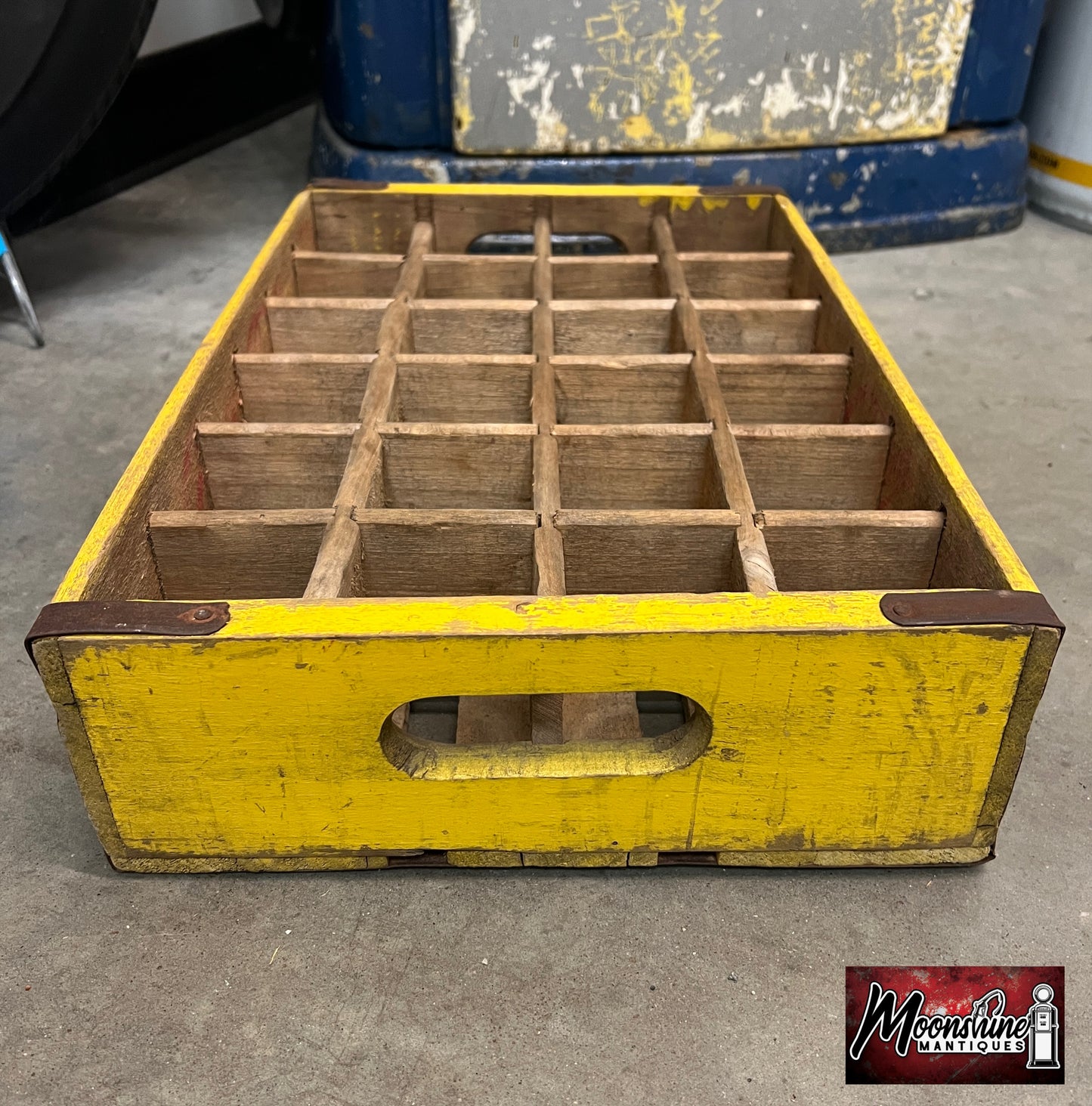 Vtg. 1960's COCA COLA Drink Bottle Wooden Crate / Carrier - Free Shipping!