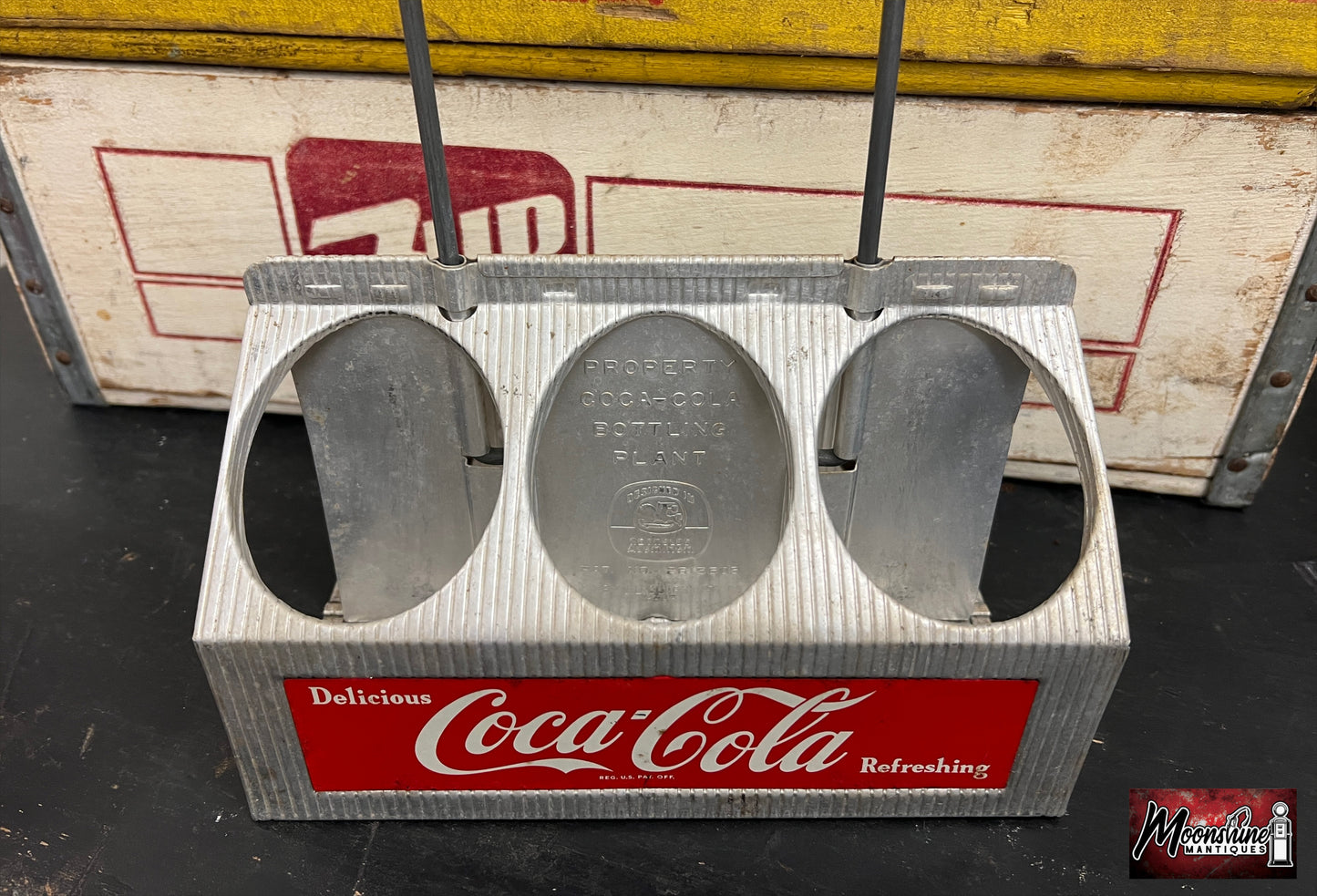 Vtg. 1950s Coca-Cola Aluminum 6 Pack Bottle Carrier - Free Shipping!