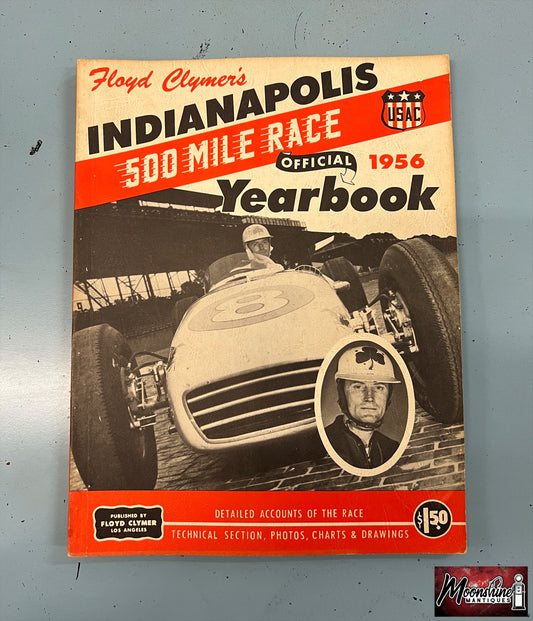 Floyd Clymer's 1956 Indianapolis 500 Race Yearbook - Free Shipping!