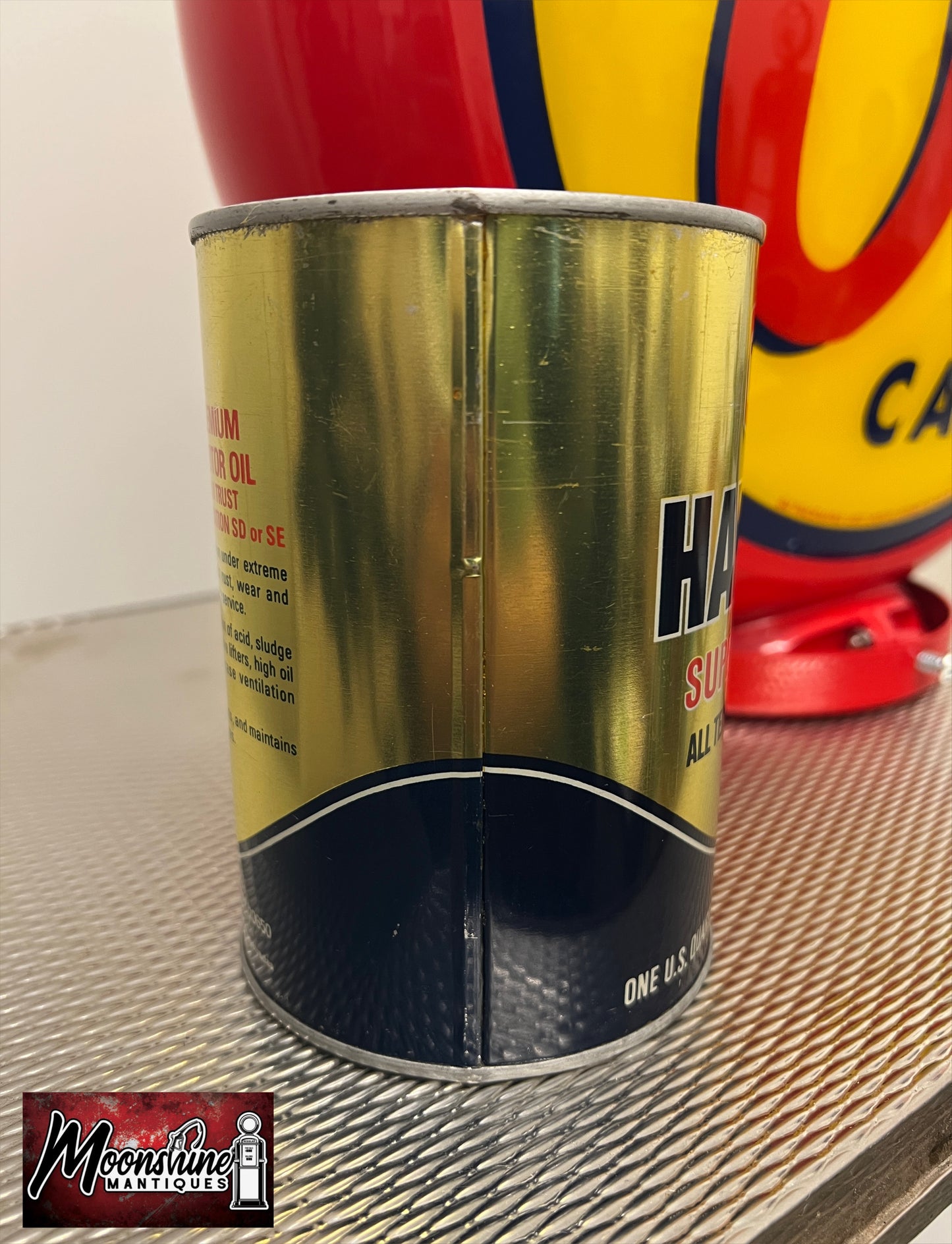 1970’s TEXACO Havoline Motor Oil Can 1 qt. - Free Shipping!