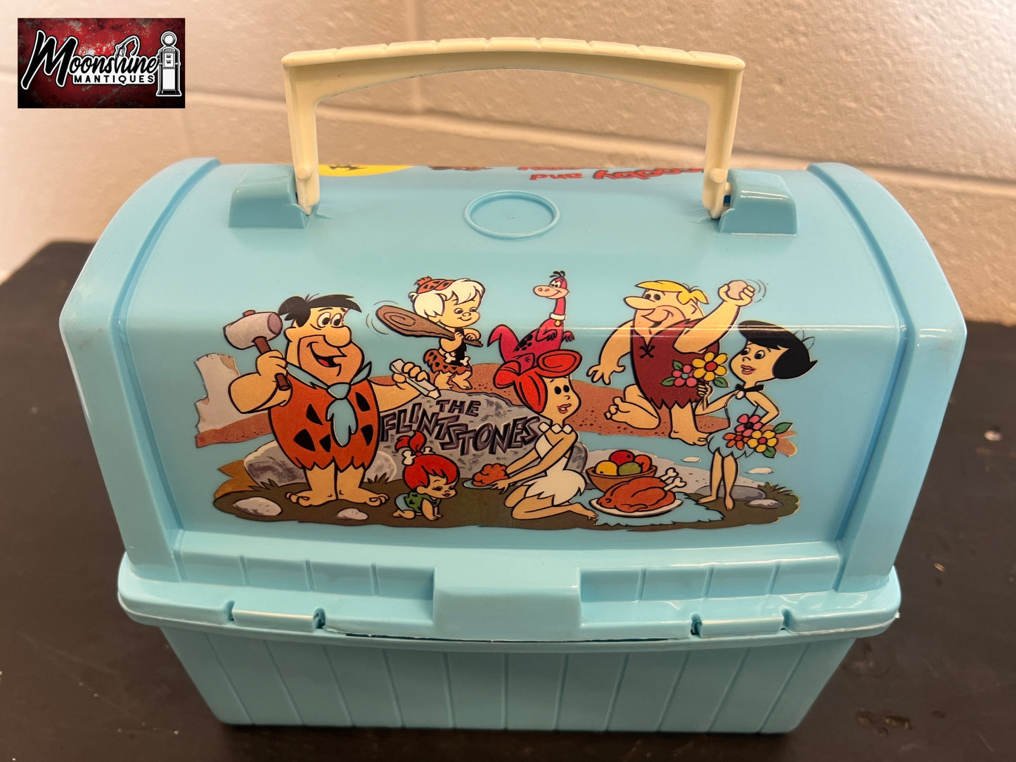 Vtg. 1980 Hannah-Barbera Scooby Doo /  The Flintstones Lunch Box w/ Thermos - Free Shipping!