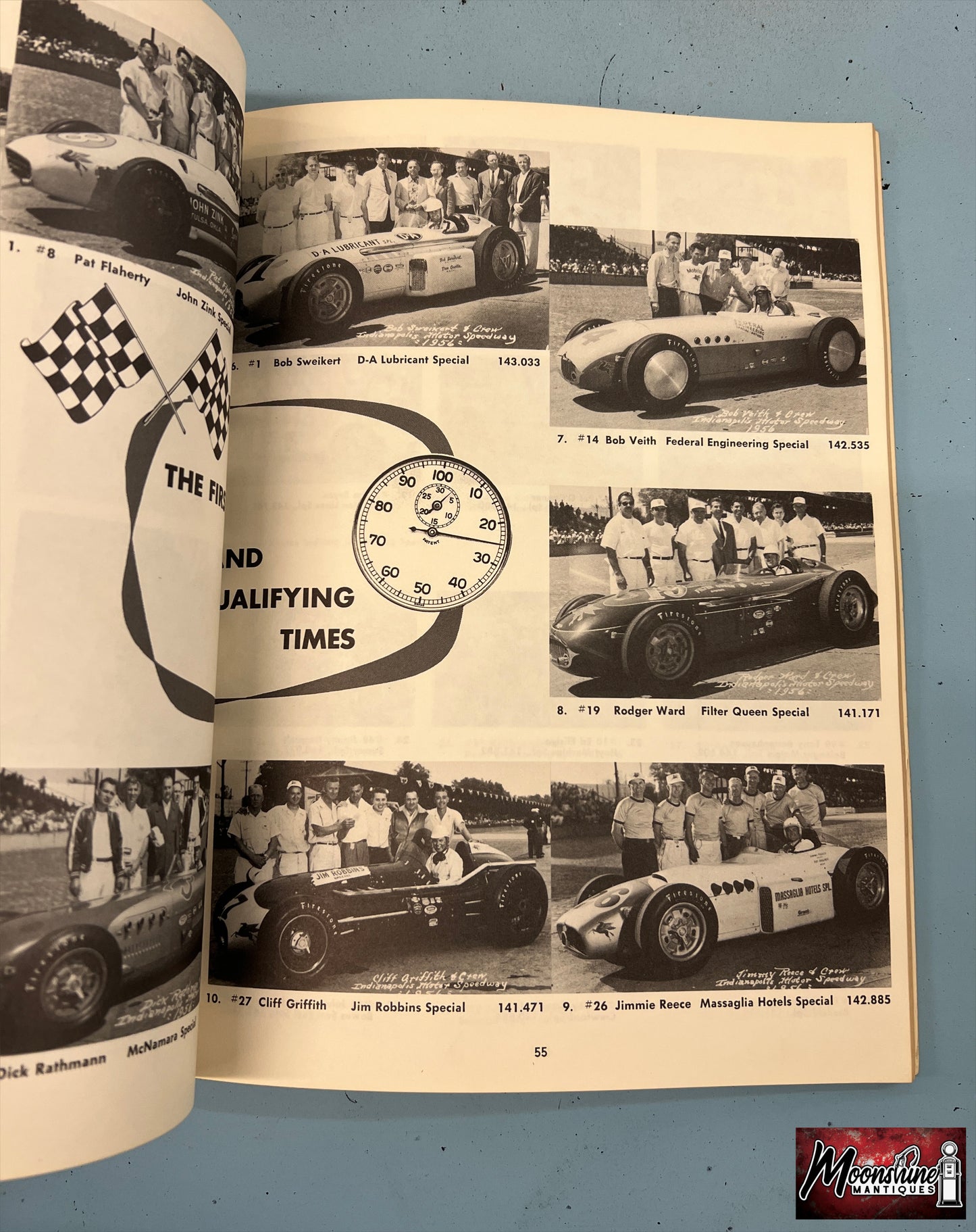 Floyd Clymer's 1956 Indianapolis 500 Race Yearbook - Free Shipping!