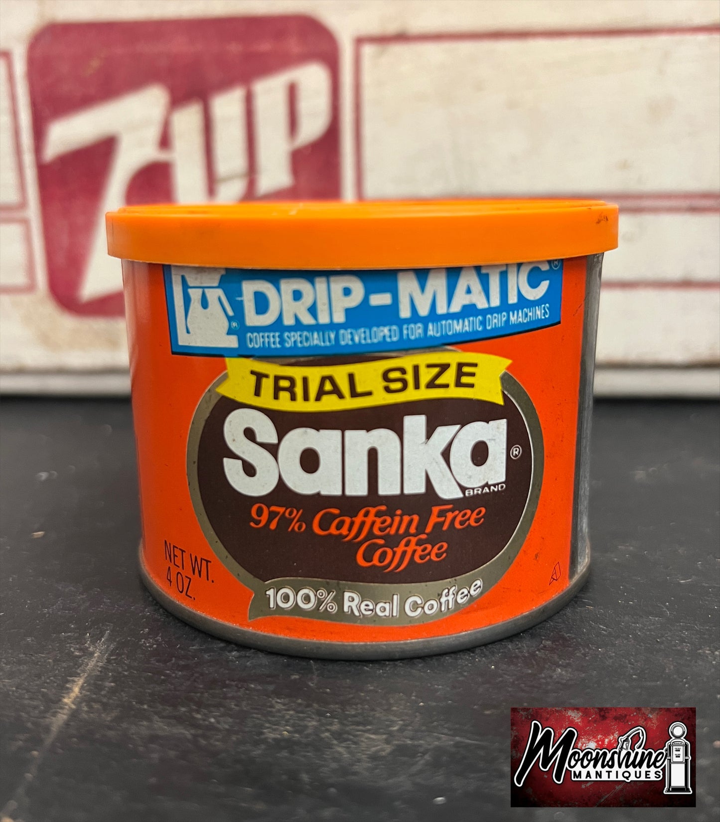 Vtg. SANKA COFFEE Trial Size Tin Can - Full / Unopened - Free Shipping!