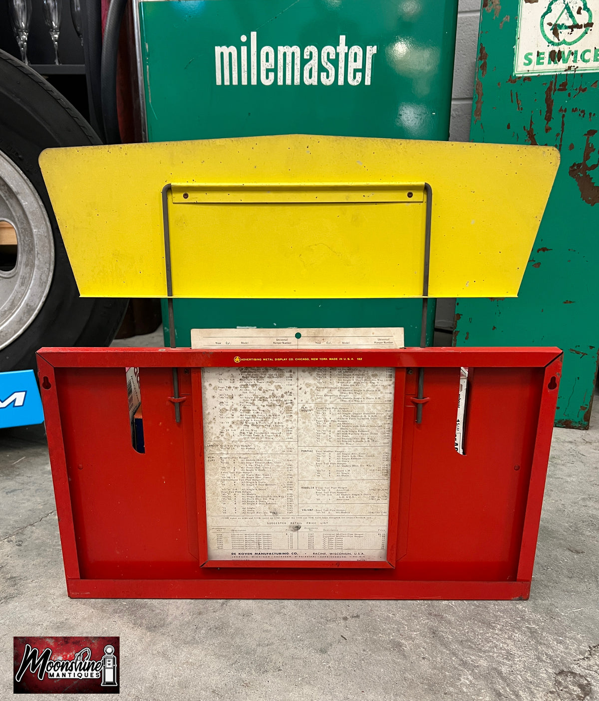Vtg. NAPA Soundmaster Exhaust System Store Display Rack w/ Topper Sign & Parts - Free Shipping!