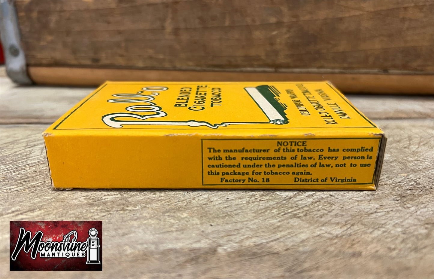 Vtg. ROLL-O Cigarette Tobacco Box - Free Shipping!