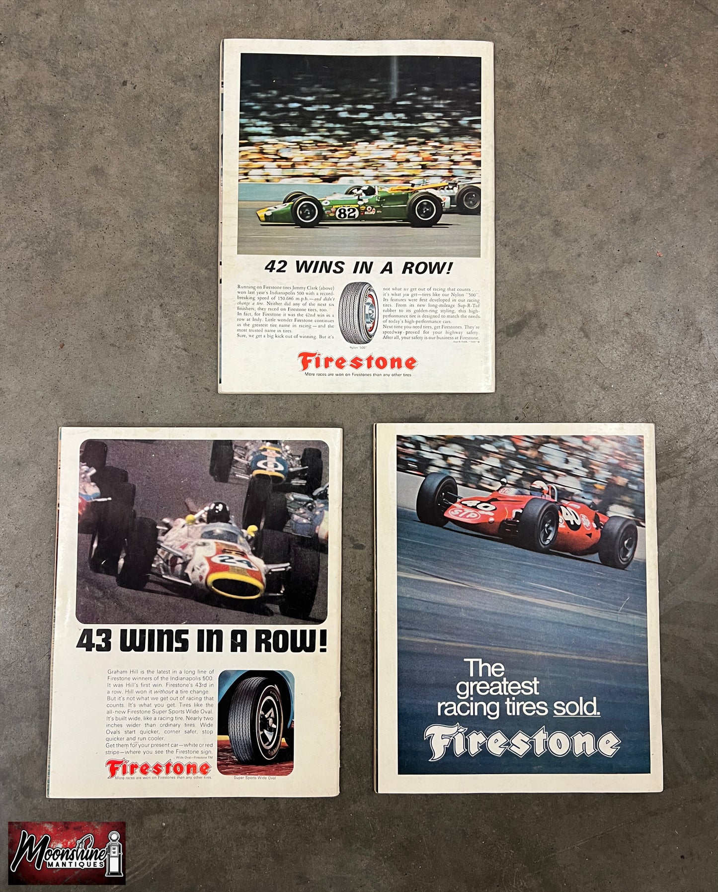 Lot of 3  - 1967 1968 1969 Indianapolis / Indy 500 Race Official Program - Free Shipping!