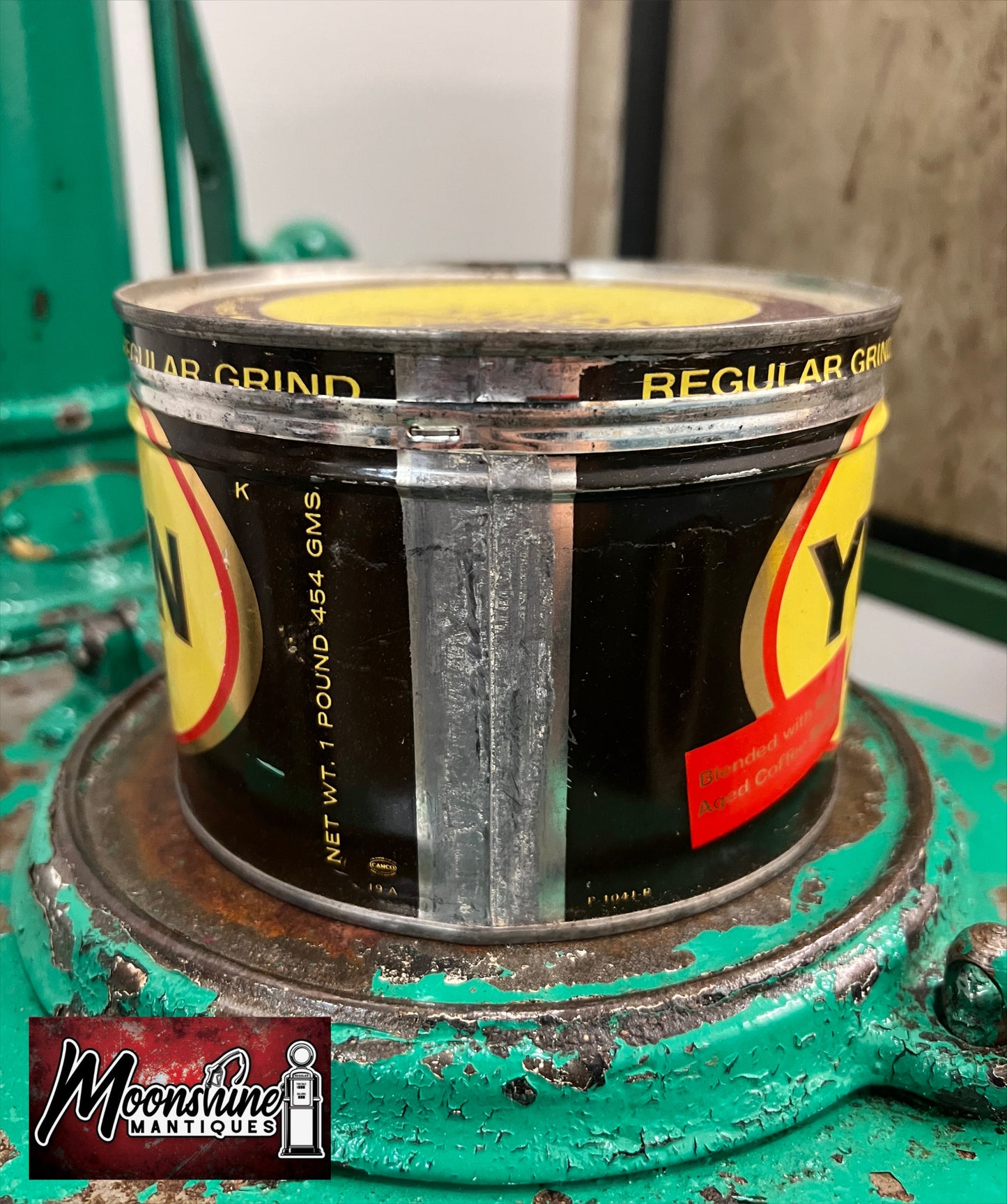 Vtg. YUBAN COFFEE Tin Can - Free Shipping!