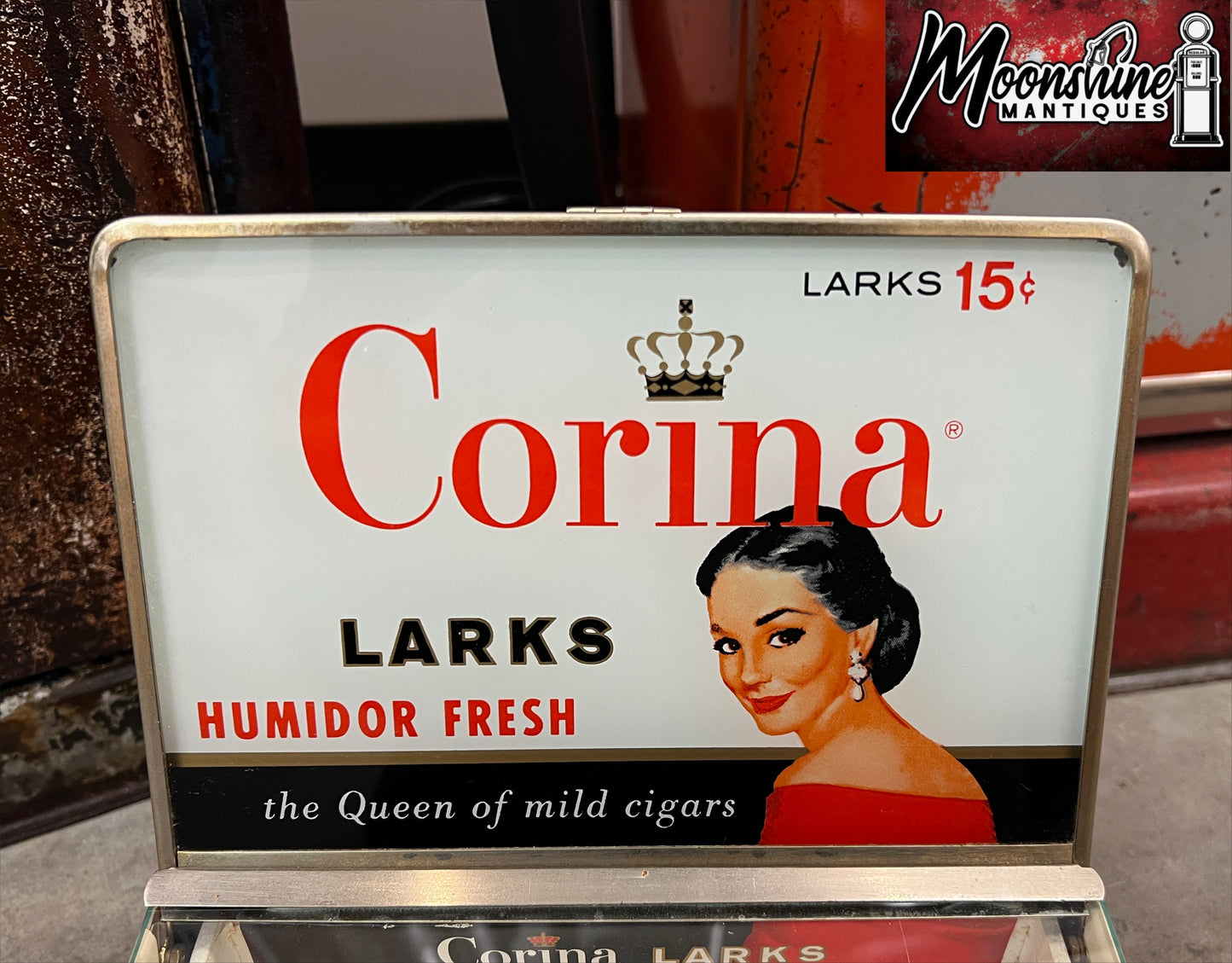 RARE Vtg. CORINA LARKS Cigar Humidor Store Display - Free Shipping!