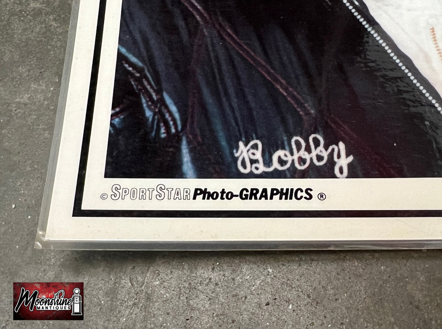 1980’s SportStar Photo Graphics NASCAR Bobby Allison Tuf-Lon Poster / Placemat - Free Shipping!