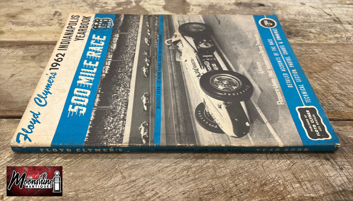 Floyd Clymer's 1962 Indianapolis 500 Race Yearbook - Free Shipping!