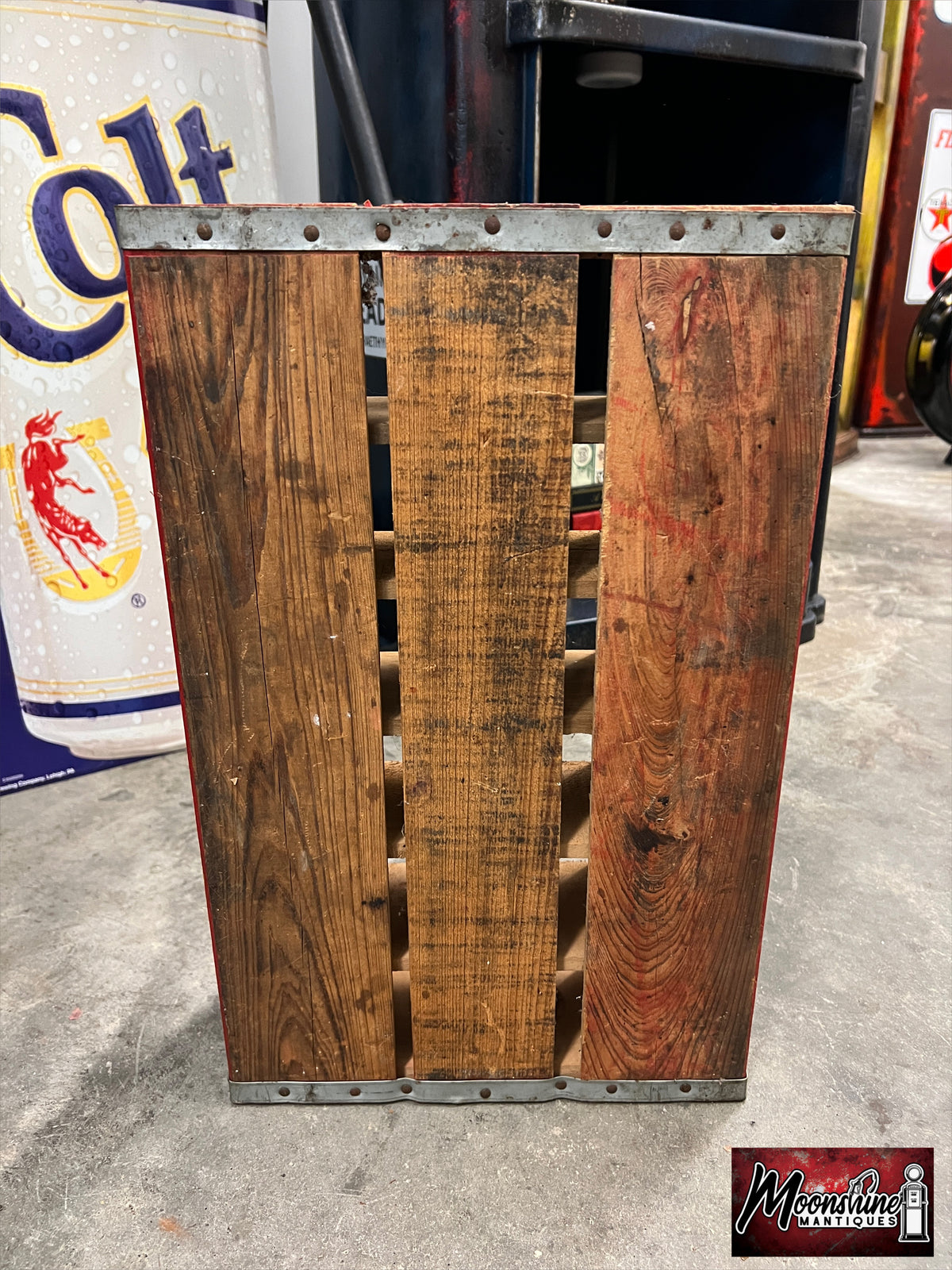 Vtg. CHEERWINE Drink Bottle Wooden Crate / Carrier - Free Shipping!